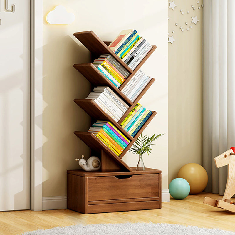 Eco-Friendly Board Bookshelf, 6-12 Tiers, Walnut or Wood Color
