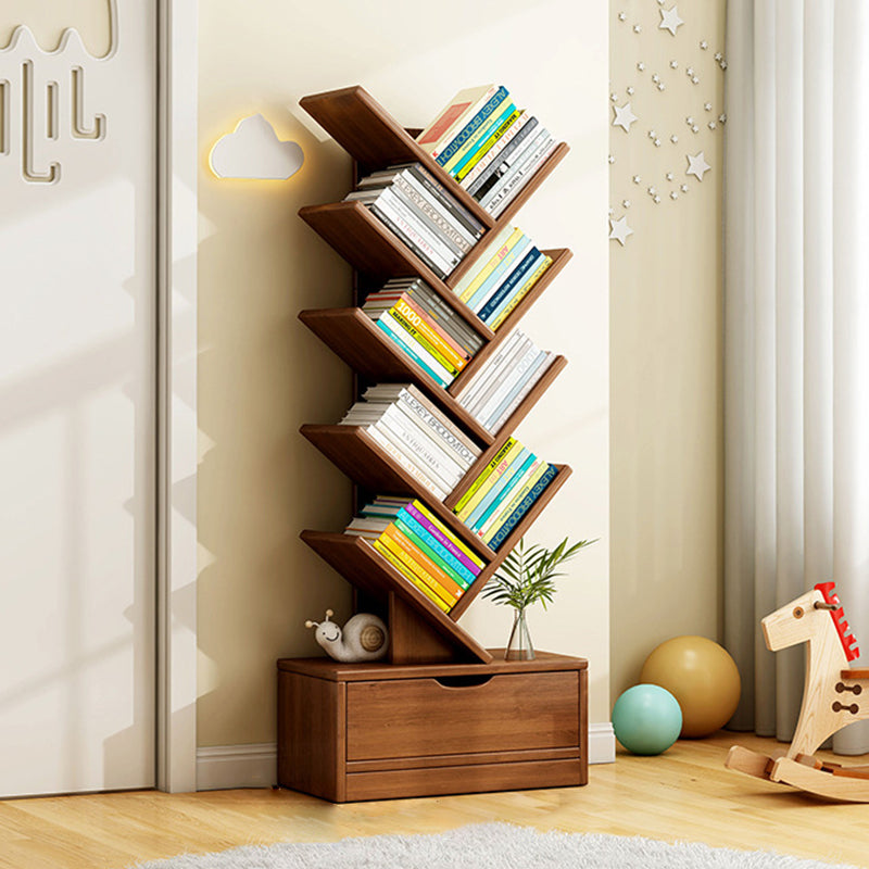 Eco-Friendly Board Bookshelf, 6-12 Tiers, Walnut or Wood Color