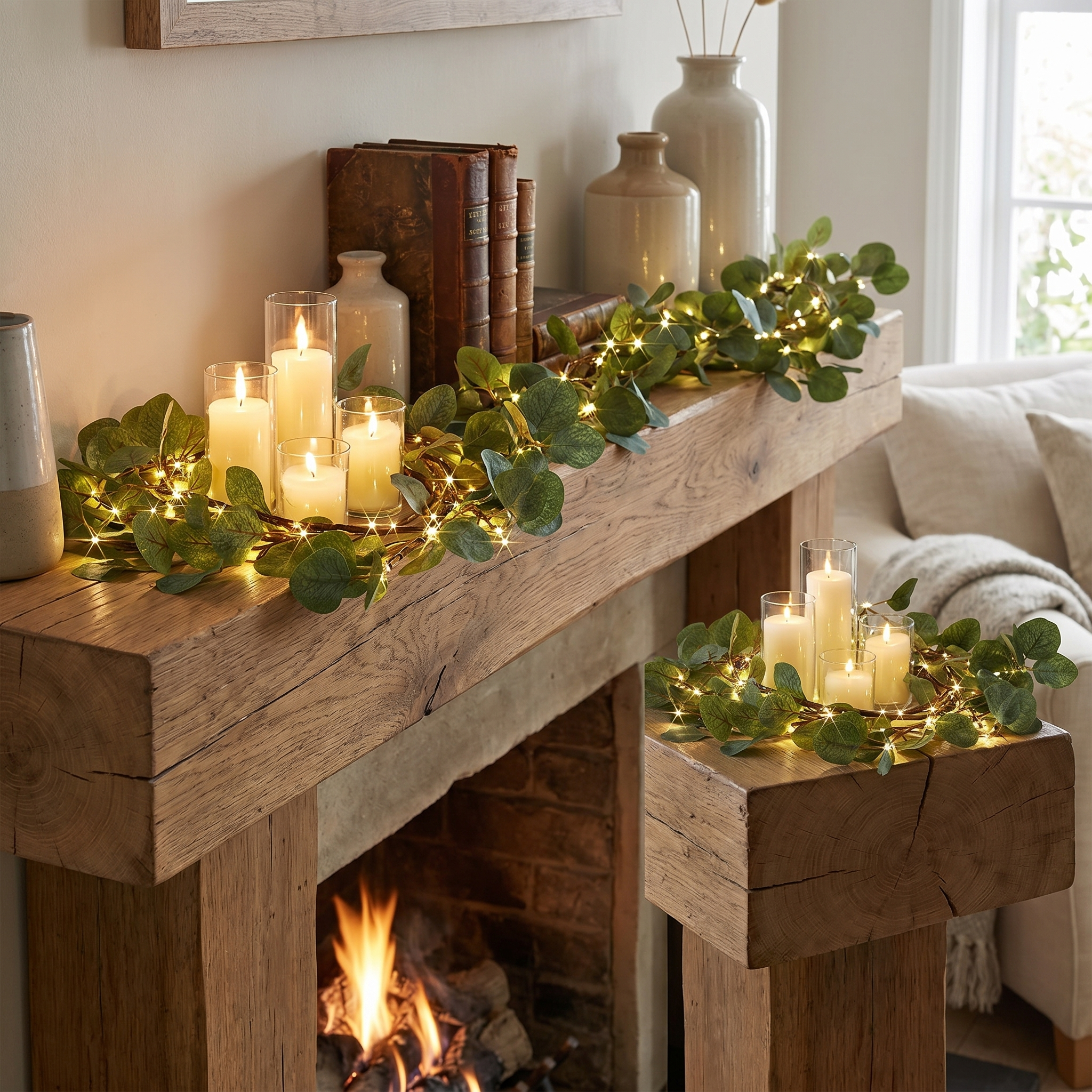 Botanical Garland Light, Warm White LED, Battery or Solar, 2m to 10m
