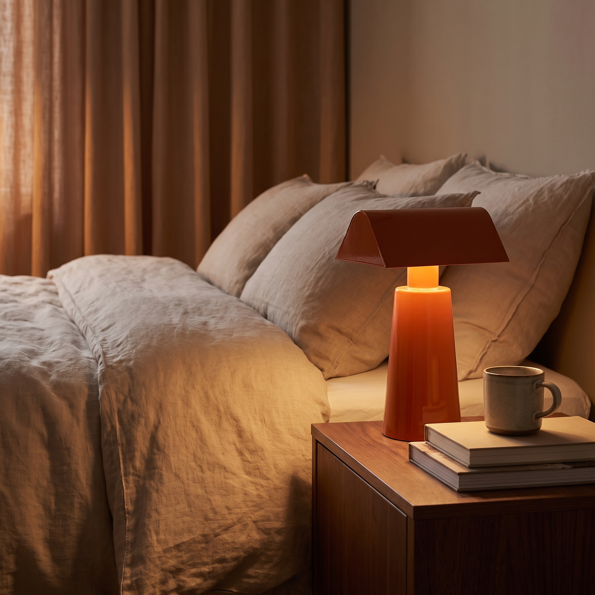 Caret Cordless Table Lamp, LED, USB Rechargeable