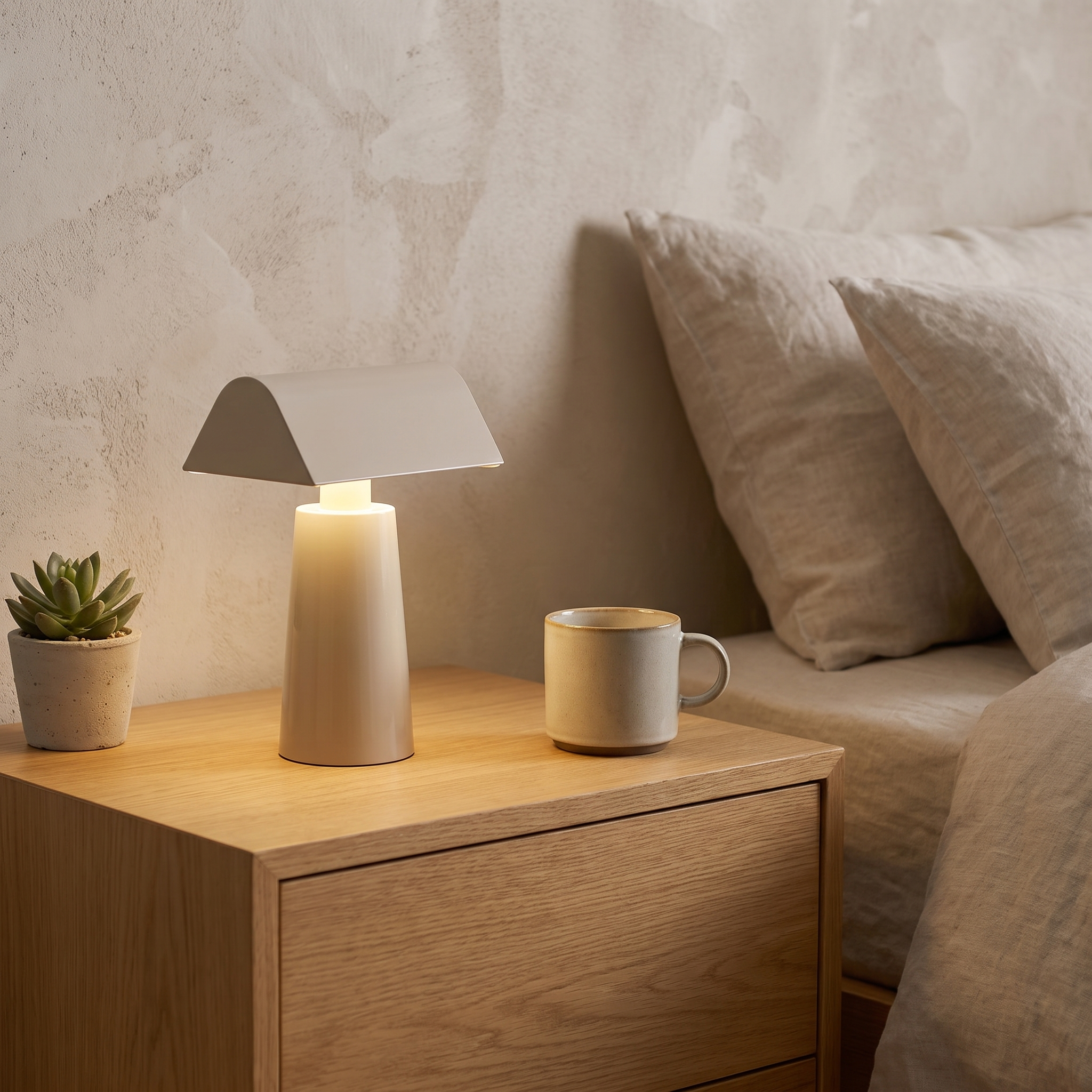 Caret Cordless Table Lamp, LED, USB Rechargeable