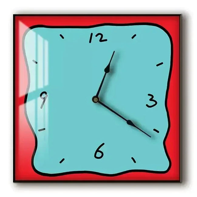 Graffiti Art Silent Wall Clock, Crystal Porcelain, Two Sizes