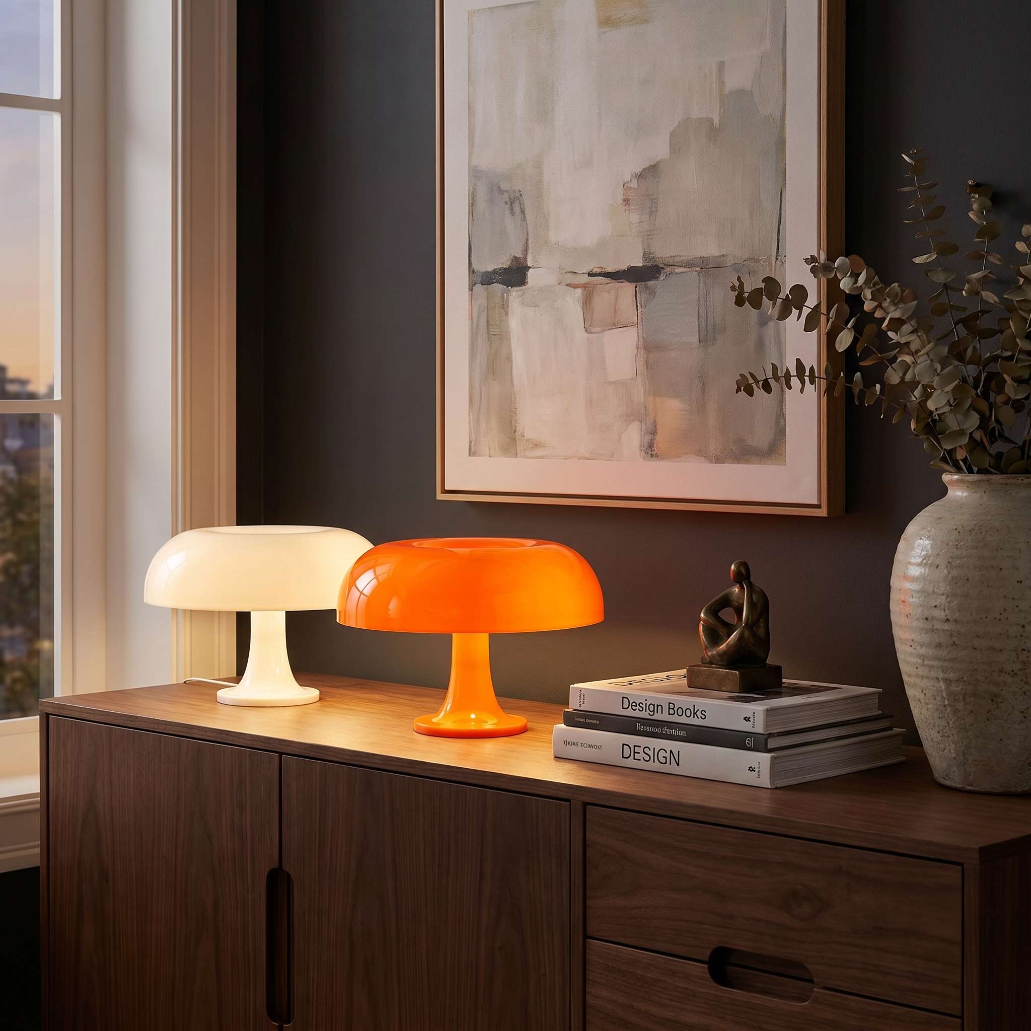 cleo retro mushroom table lamp 01