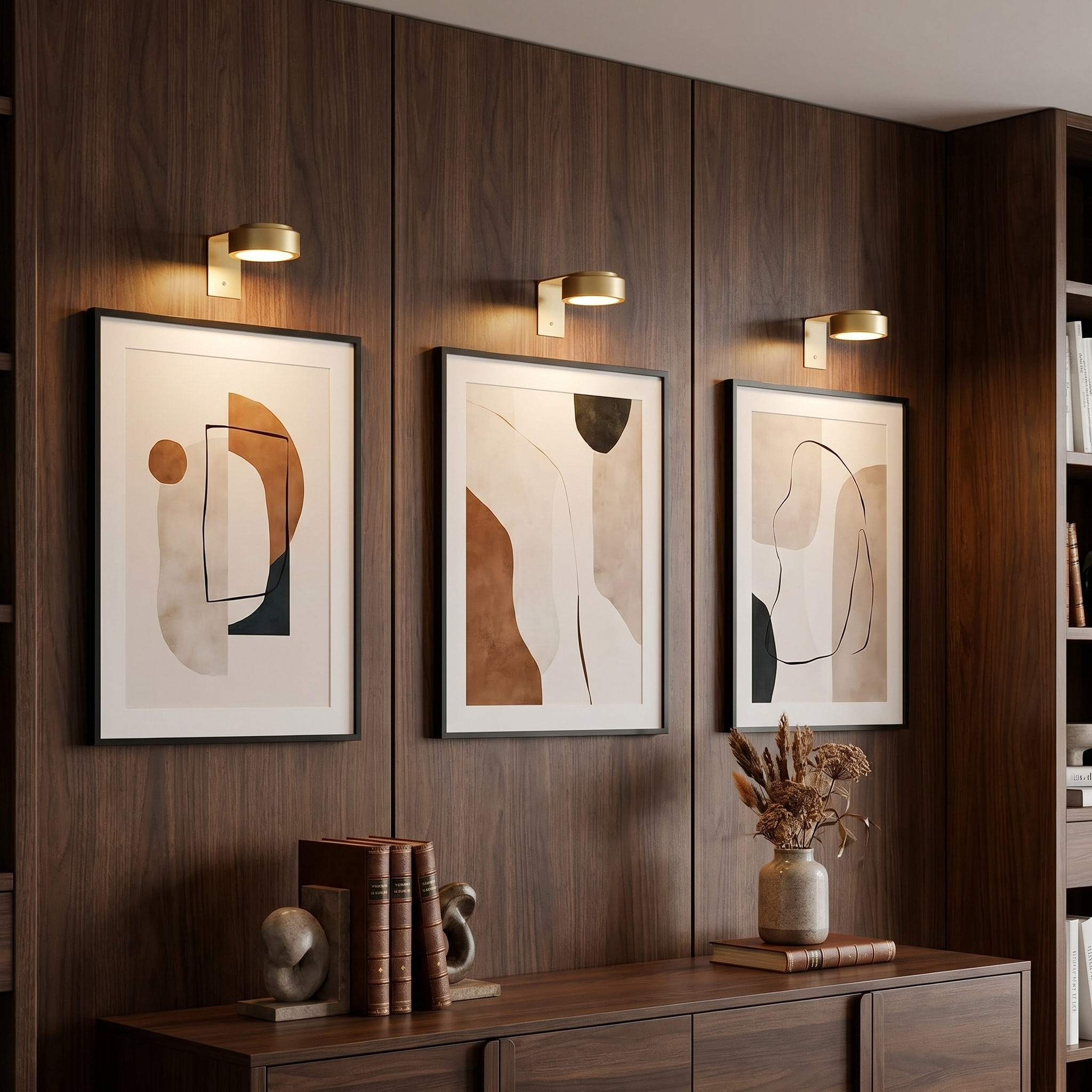 Cordless Picture Light, Dimmable, ABS and PC, Magnetic or Adhesive Mount