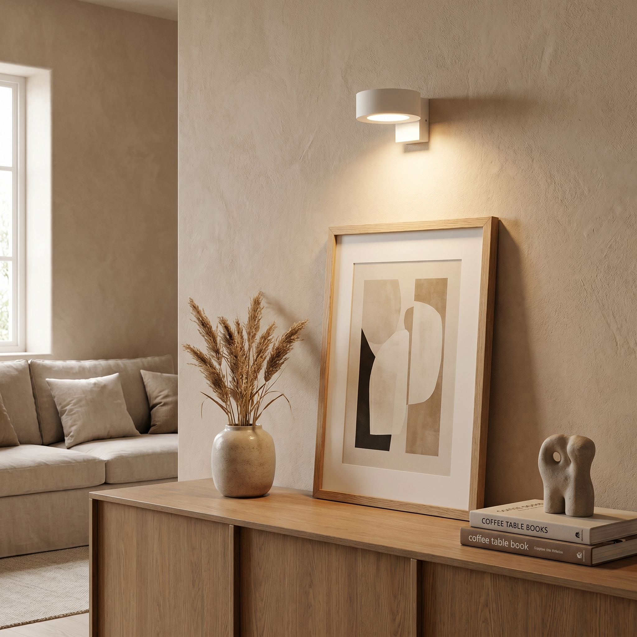 Cordless Picture Light, Dimmable, ABS and PC, Magnetic or Adhesive Mount