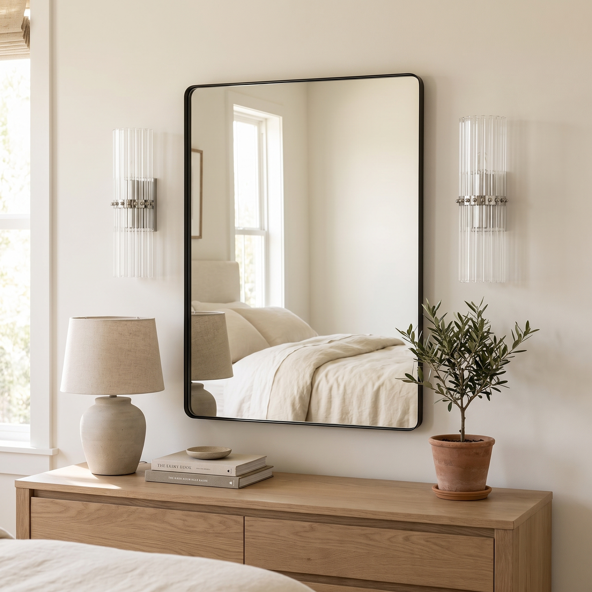 Crystal Up Down Tube Wall Sconce, 1 or 2 Head
