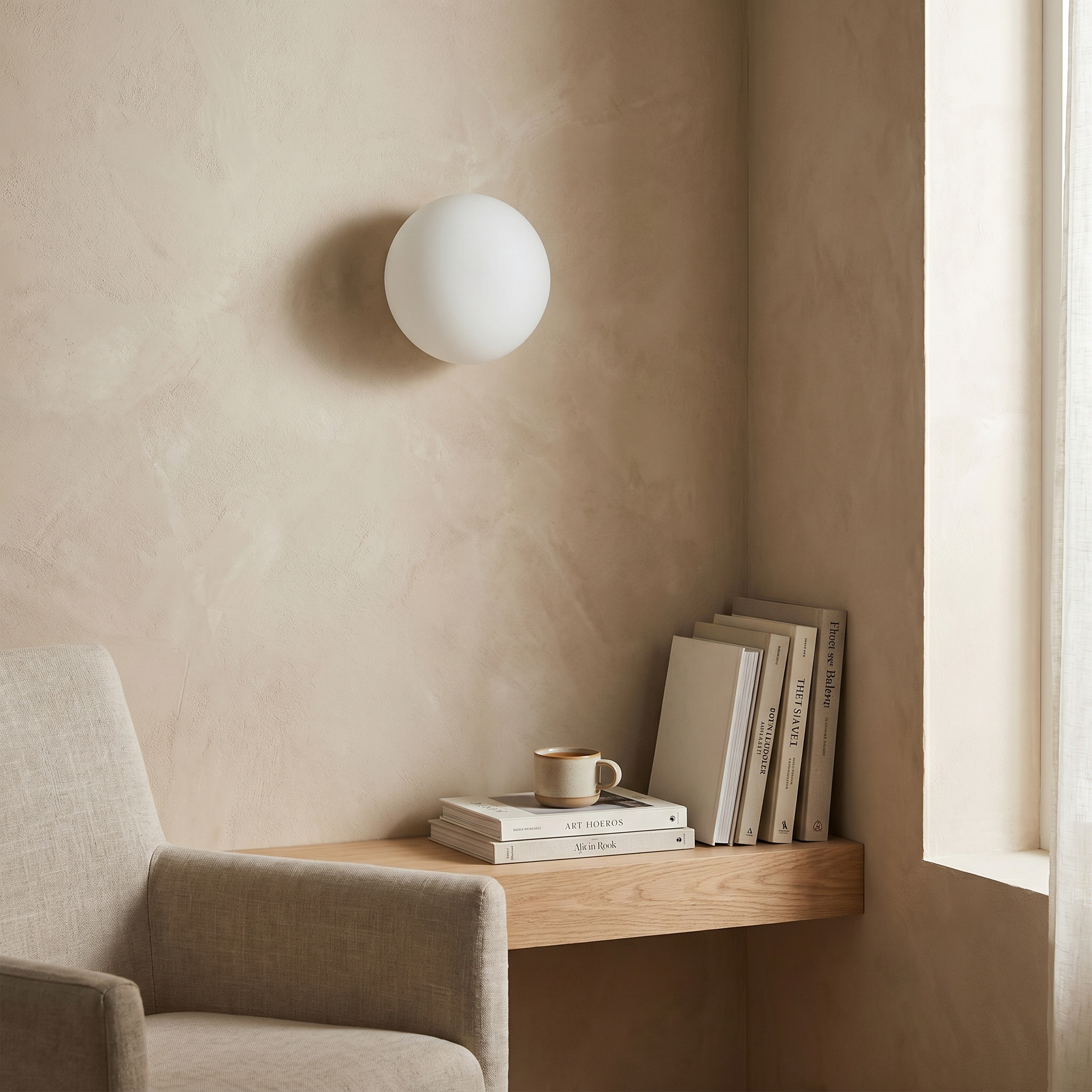 Frosted Glass Wall Lamp, G9 LED, Three Color Temps, Four Sizes