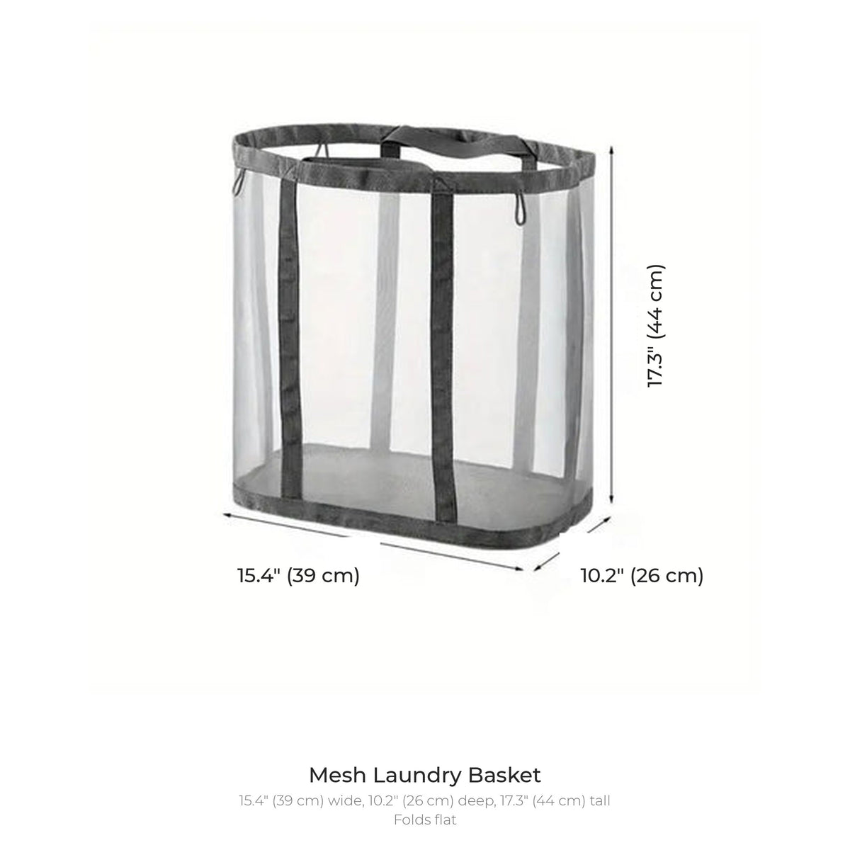 Mesh laundry basket dimensions