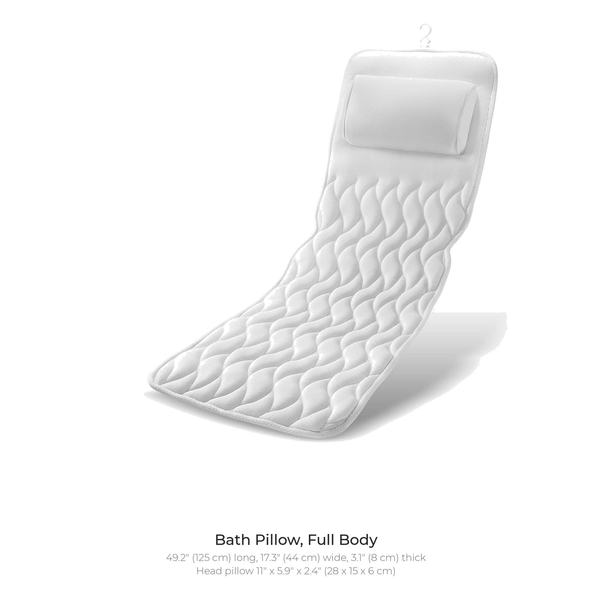 Full body bath pillow dimensions