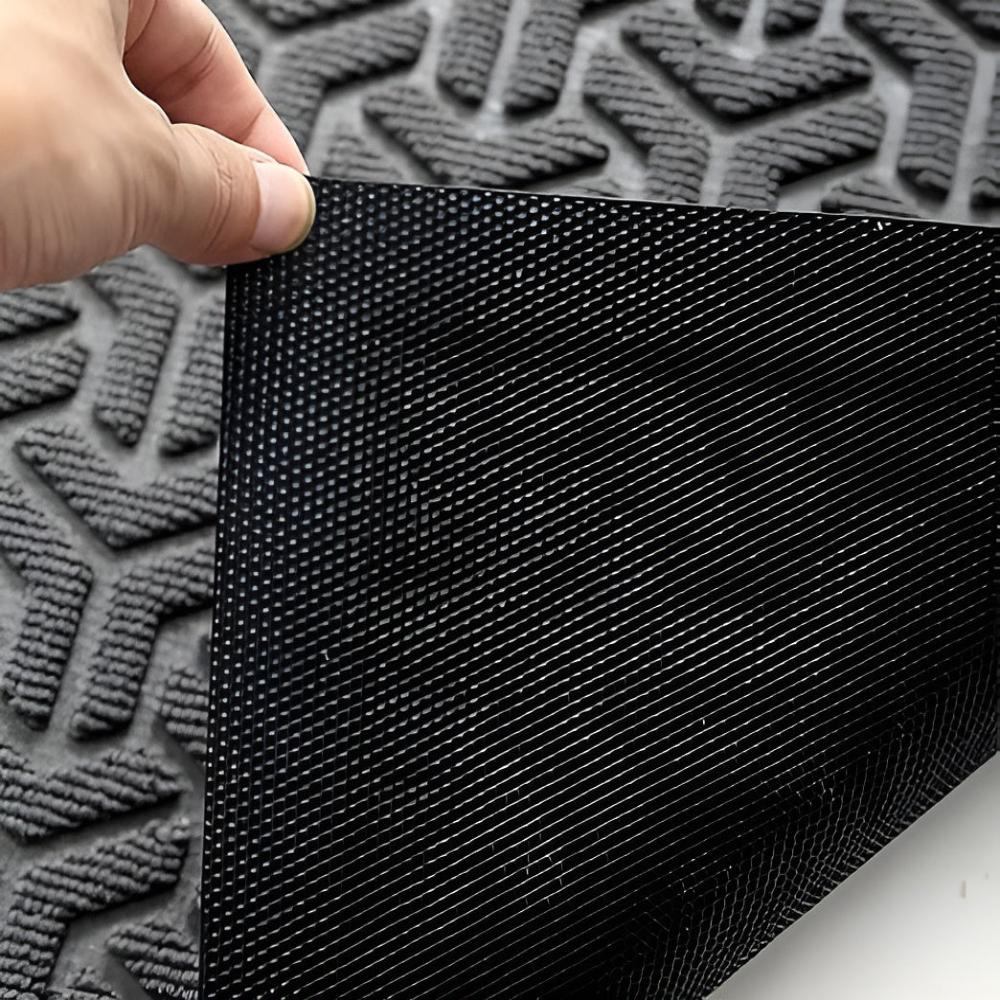 Geometric Entryway Door Mat, Non-Slip Rubber-Backed
