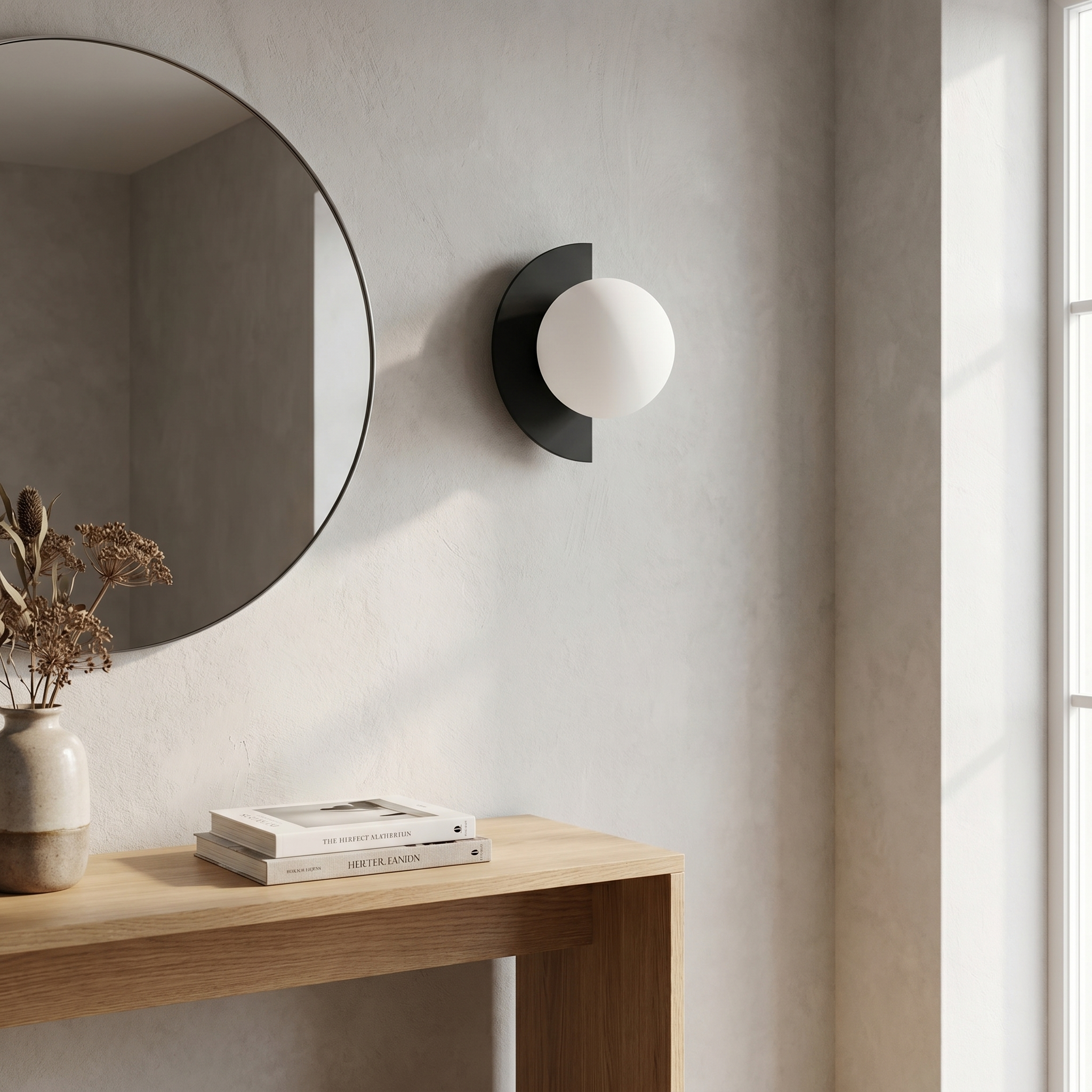 Glass Sphere Wall Sconce, Iron, G9, Seven Colors, UL Listed