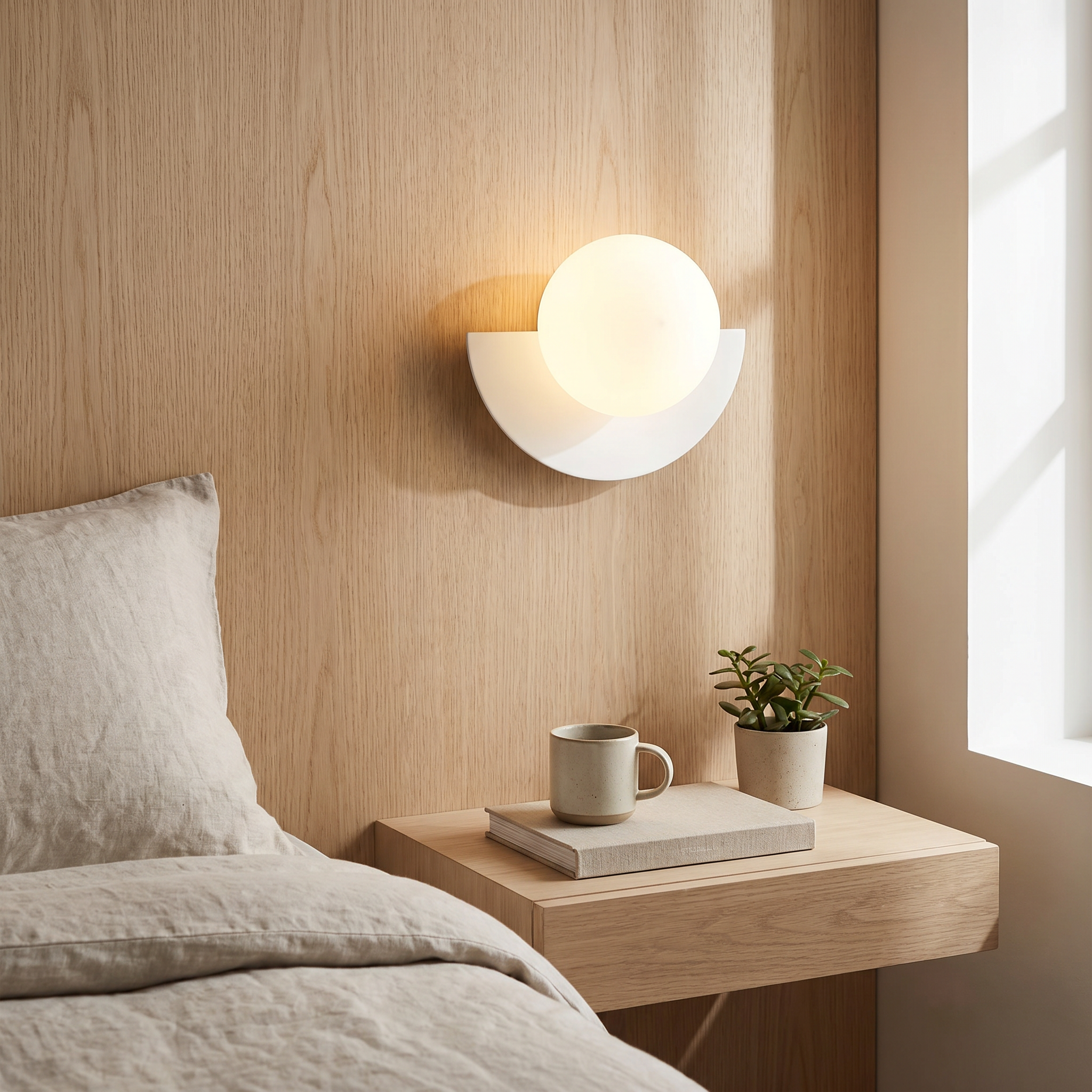 Glass Sphere Wall Sconce, Iron, G9, Seven Colors, UL Listed