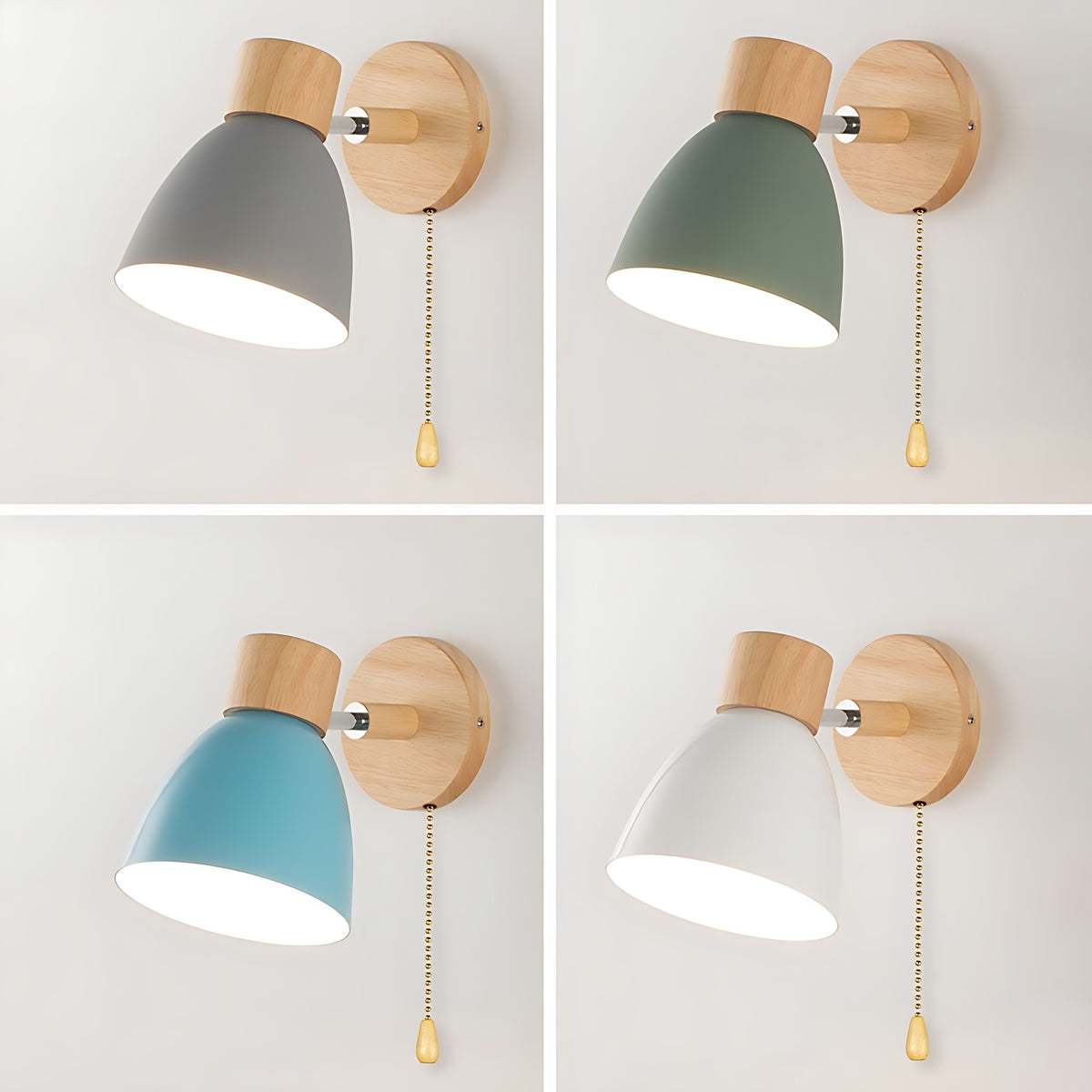 Juni wall sconce in gray, green, blue and white