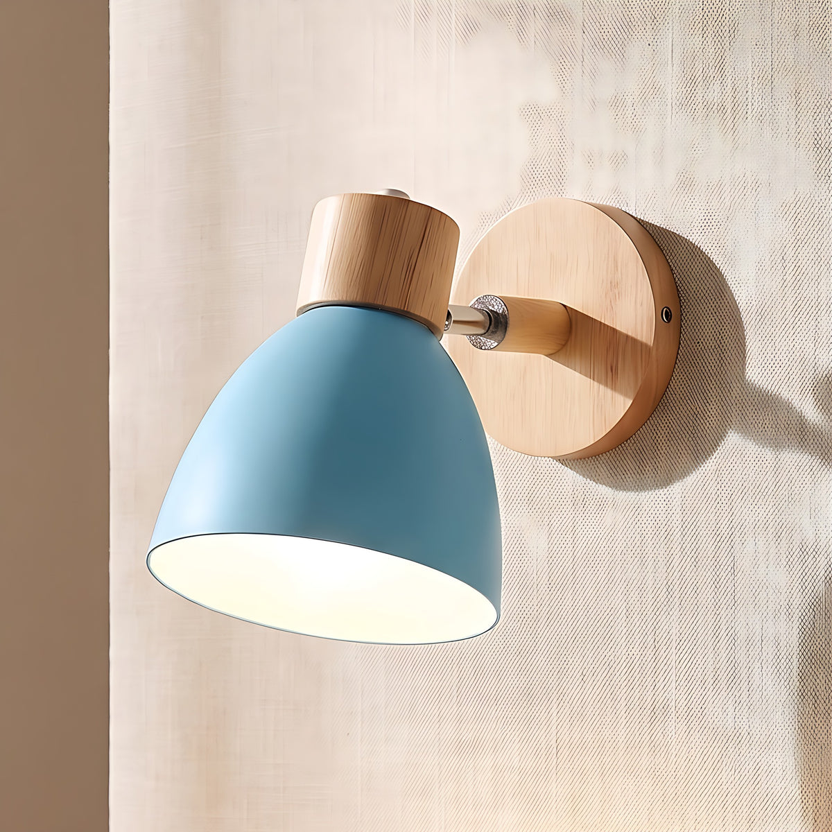Juni wall sconce, blue, no switch