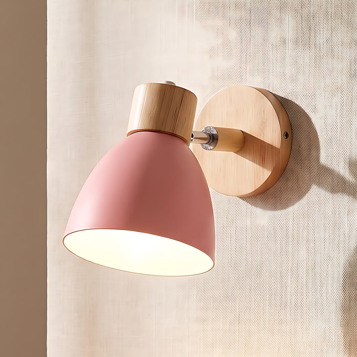 Juni wall sconce, pink, no switch