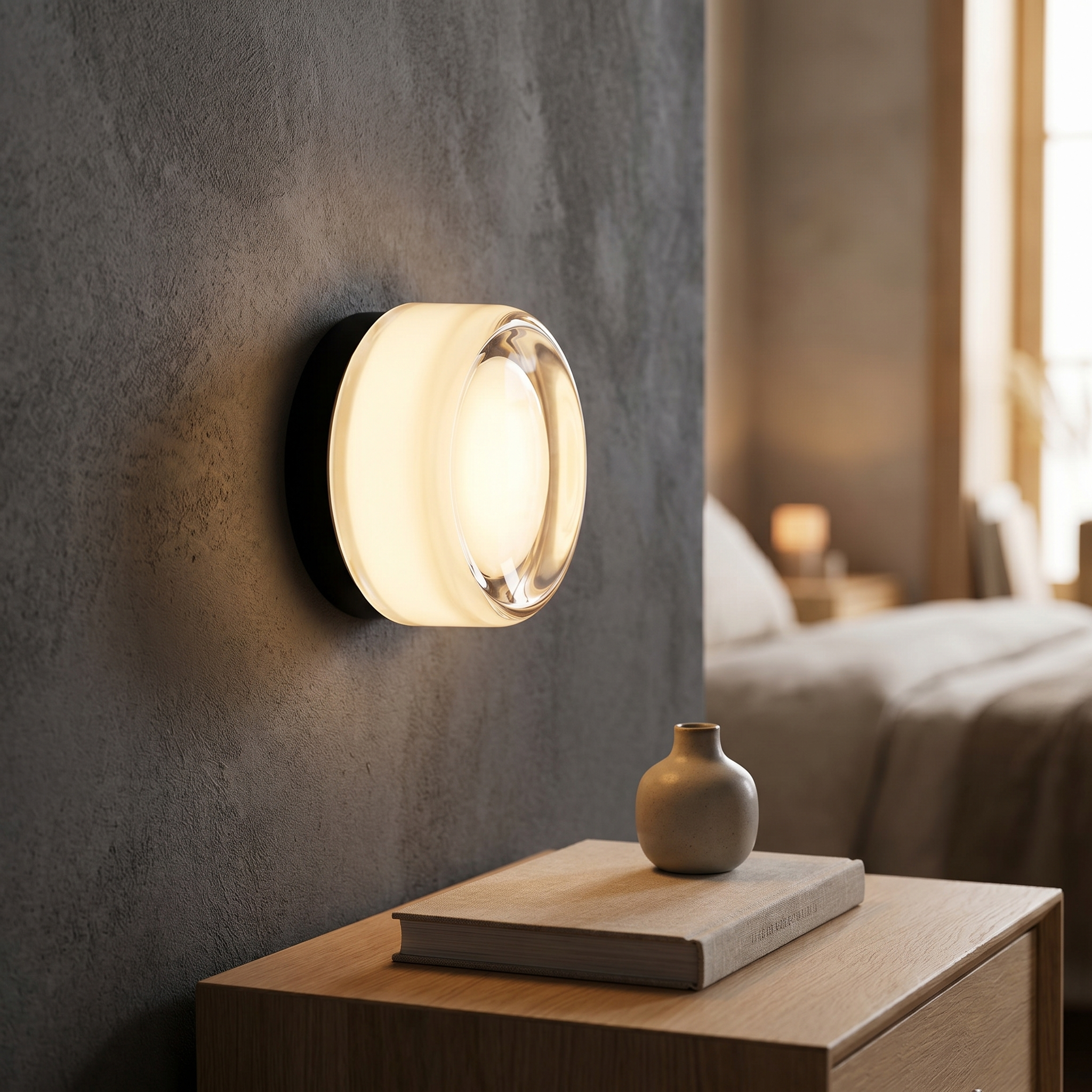 Linear LED Wall Sconce, Aluminum and Iron, Matte White, Dimmable, 90-260V