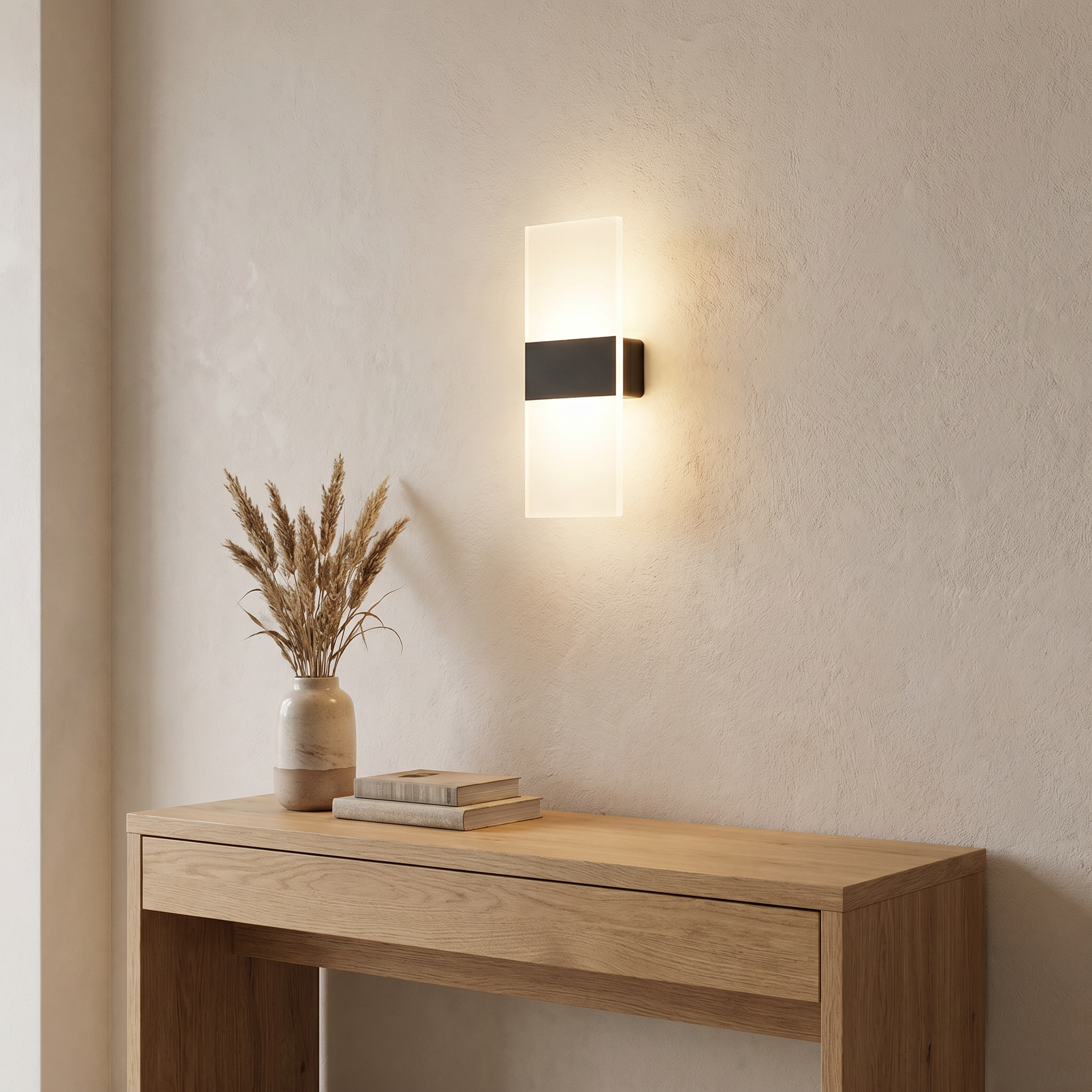 Motion and Touch Wall Light, Iron and ABS, 2000mAh, USB Rechargeable