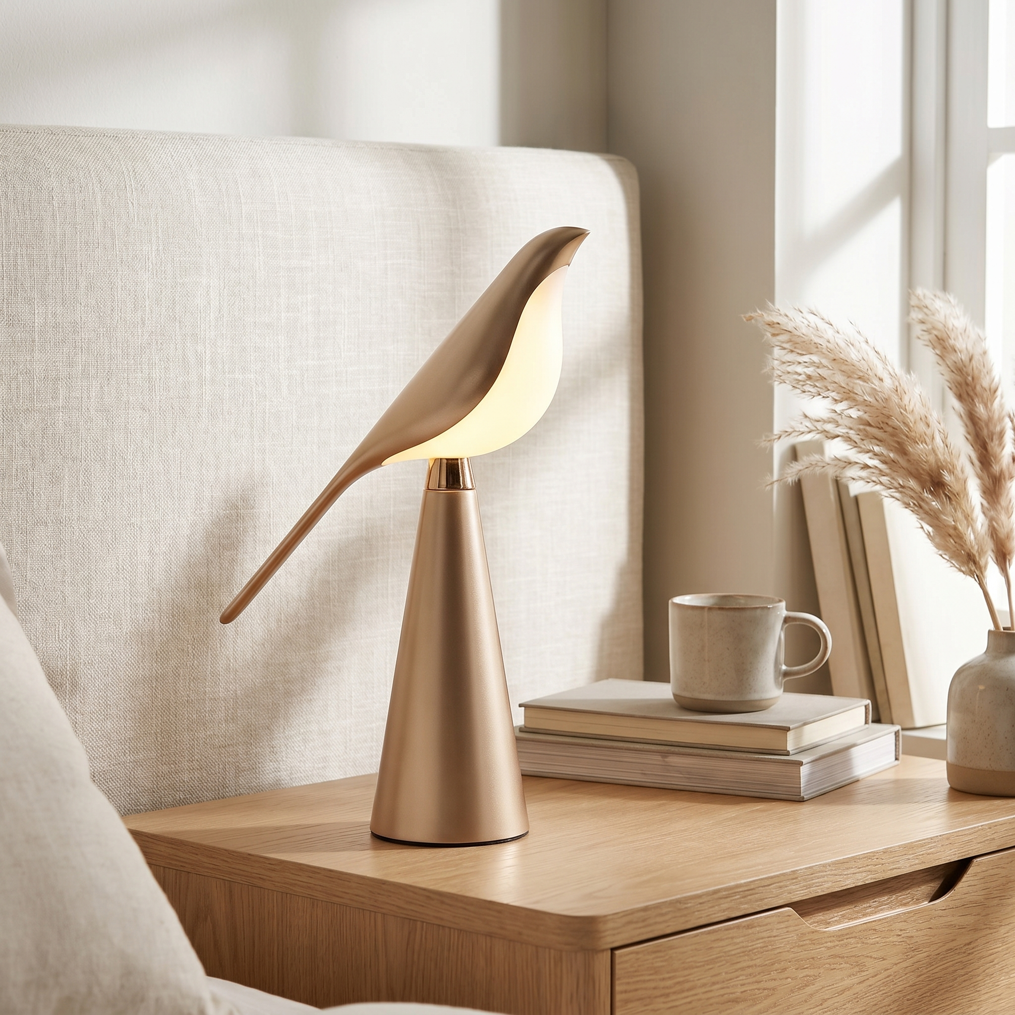 Magpie Desk Lamp, Rotatable Head, Nine Brightness Levels, USB, 10W