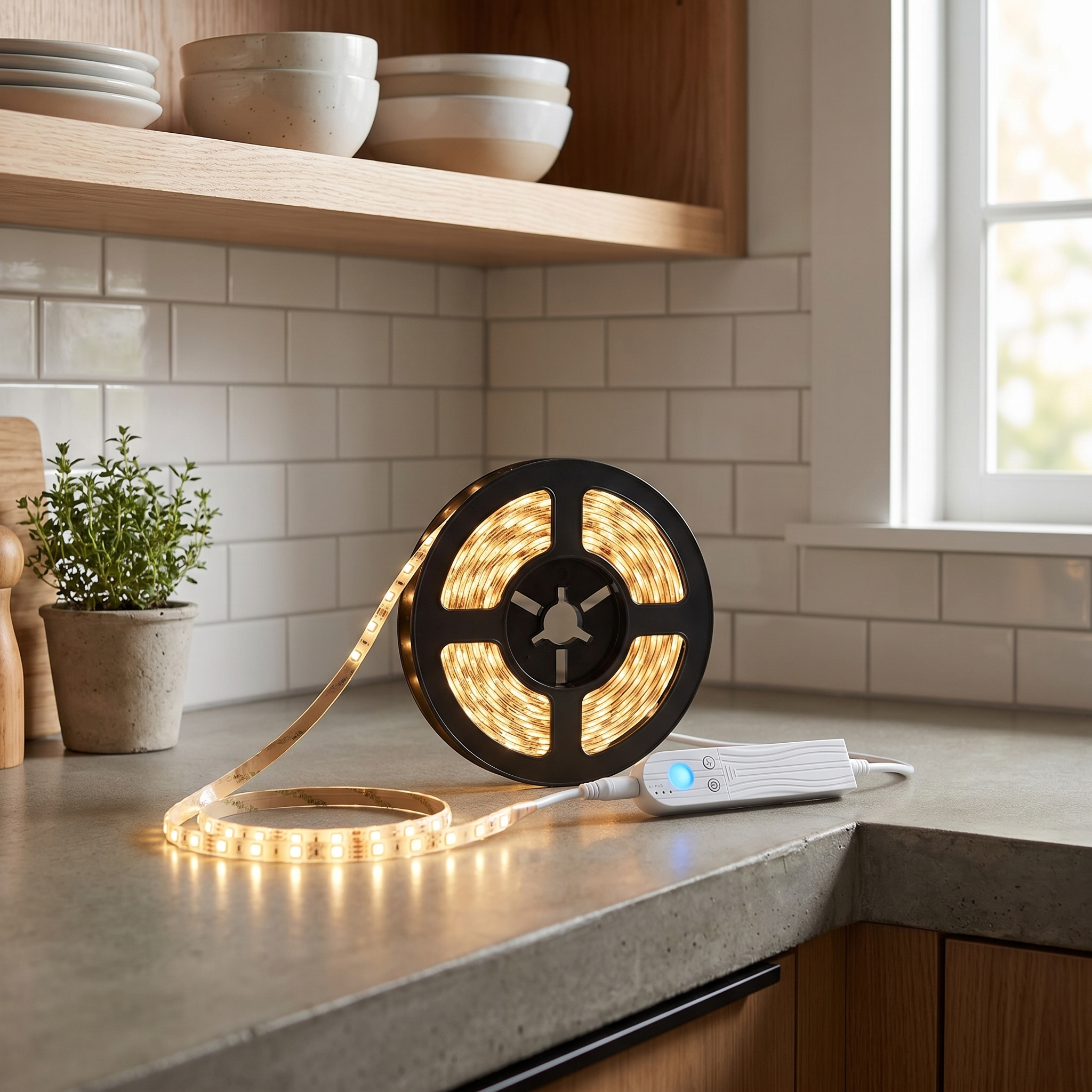 Motion LED Strip Light, IP65 Waterproof, Dimmable, Battery or USB