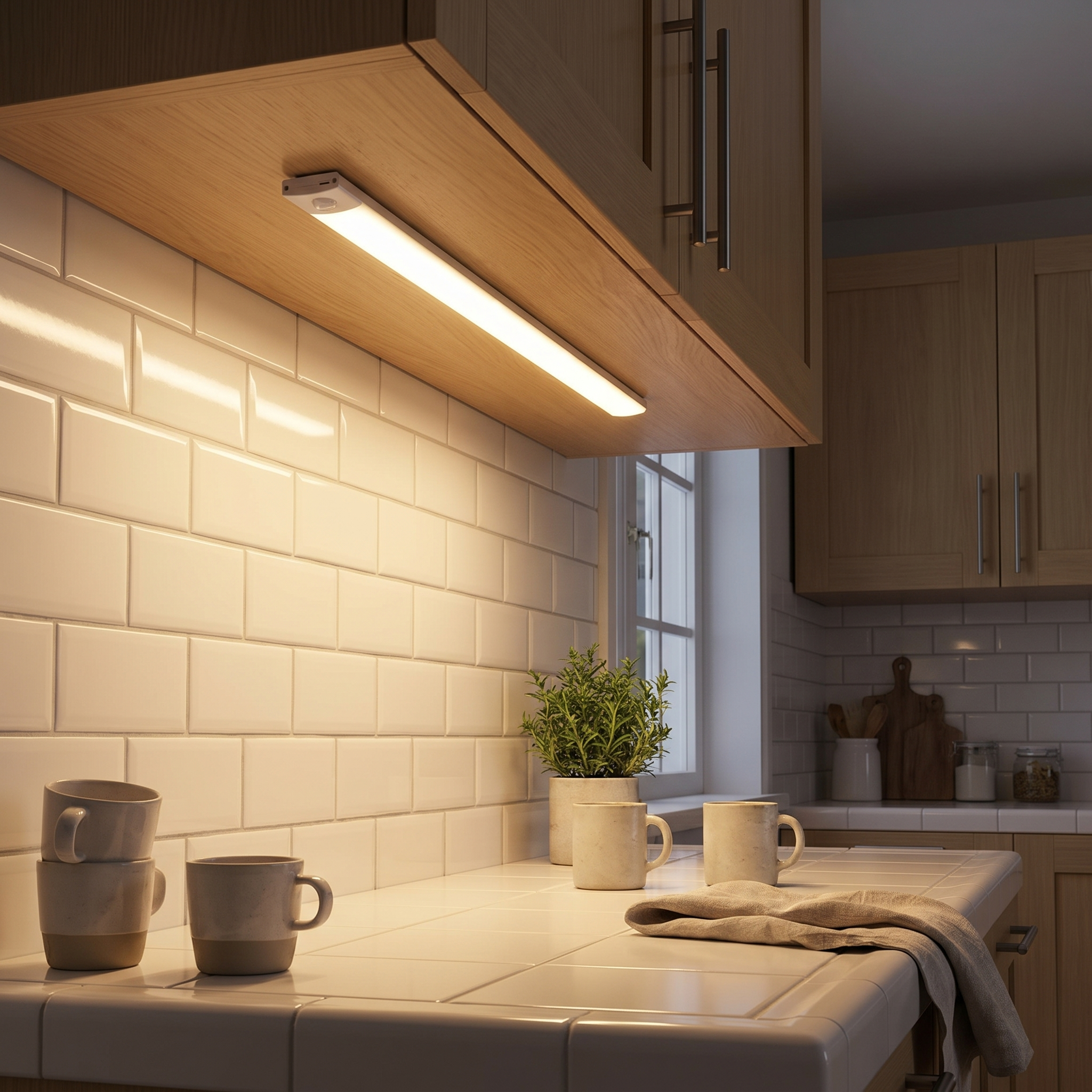 Motion Sensor Light, Magnetic Mount, Dimmable, USB Rechargeable
