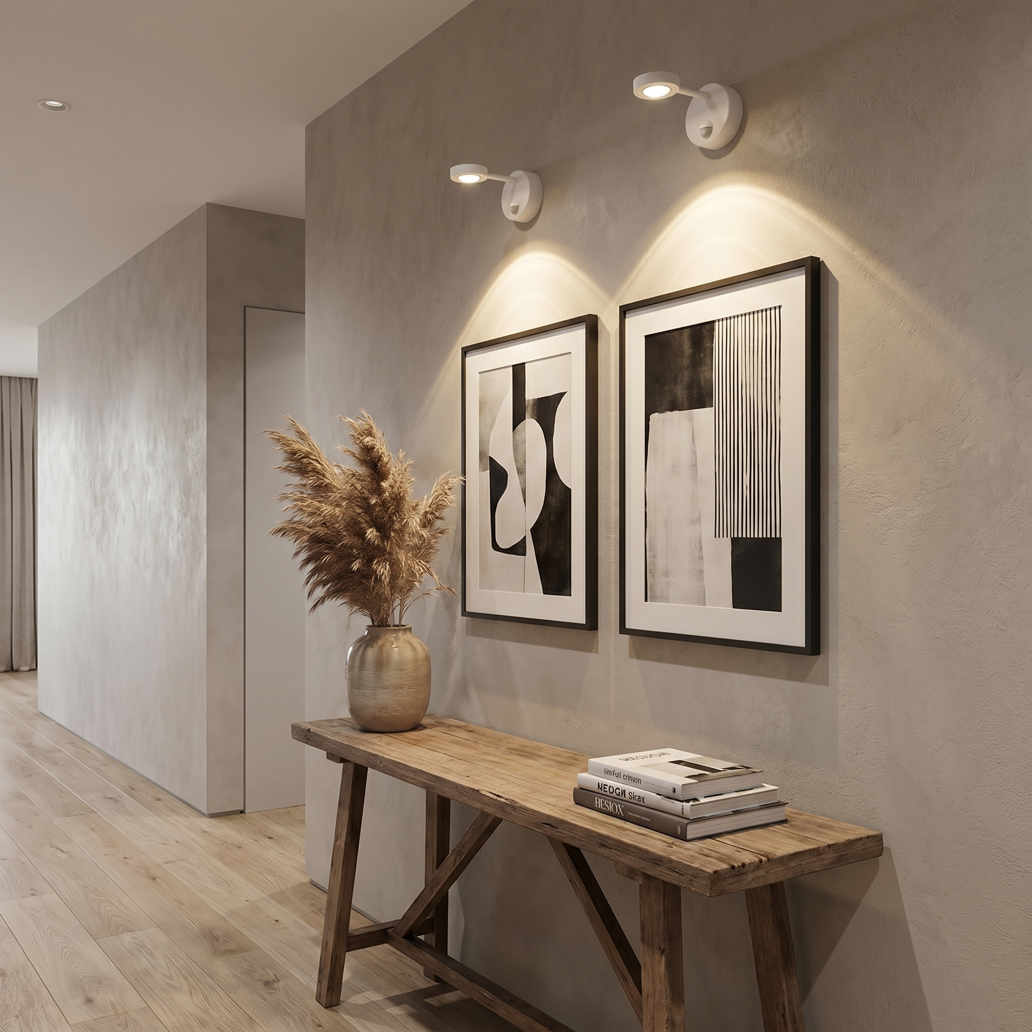 Motion Sensor Spotlight, 360° Rotation, Dimmable, USB-C Rechargeable