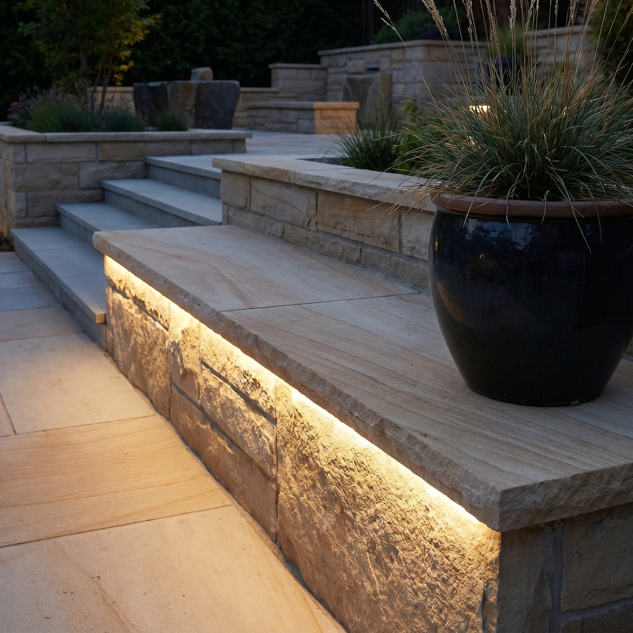 Outdoor Embedded LED Strip Light, Flexible Silicone, 24V, Waterproof