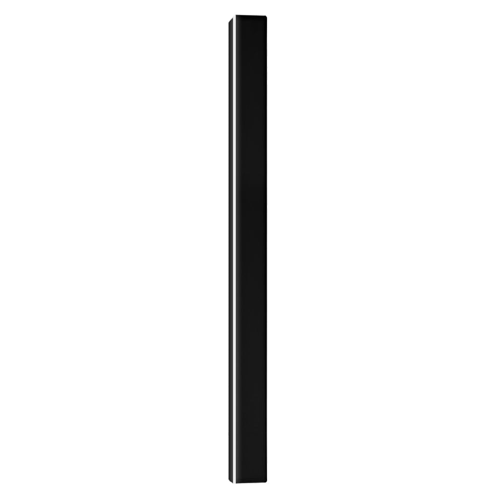 Outdoor Wall Light, Black Linear LED Strip, IP65 Waterproof