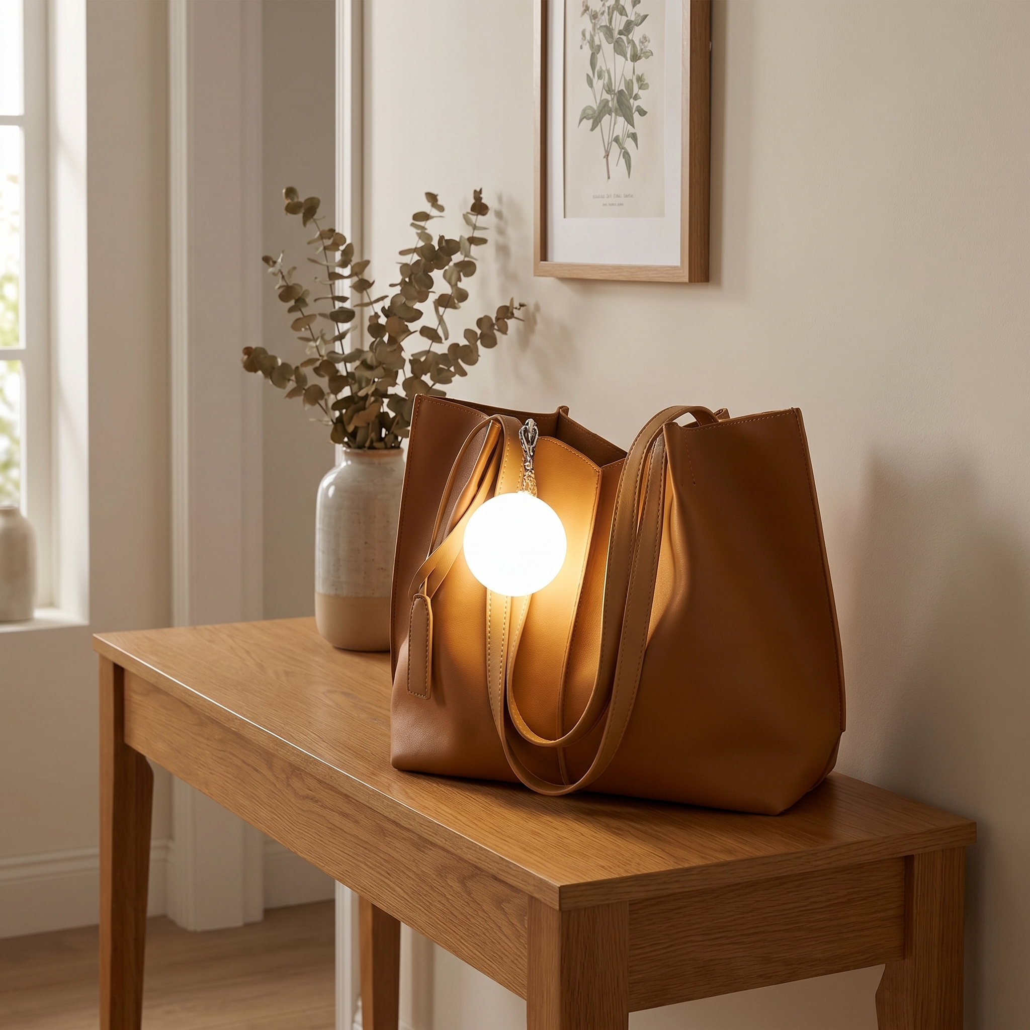 Purse Light, Touch Activated, Auto-Off, ABS, Battery or USB Rechargeable