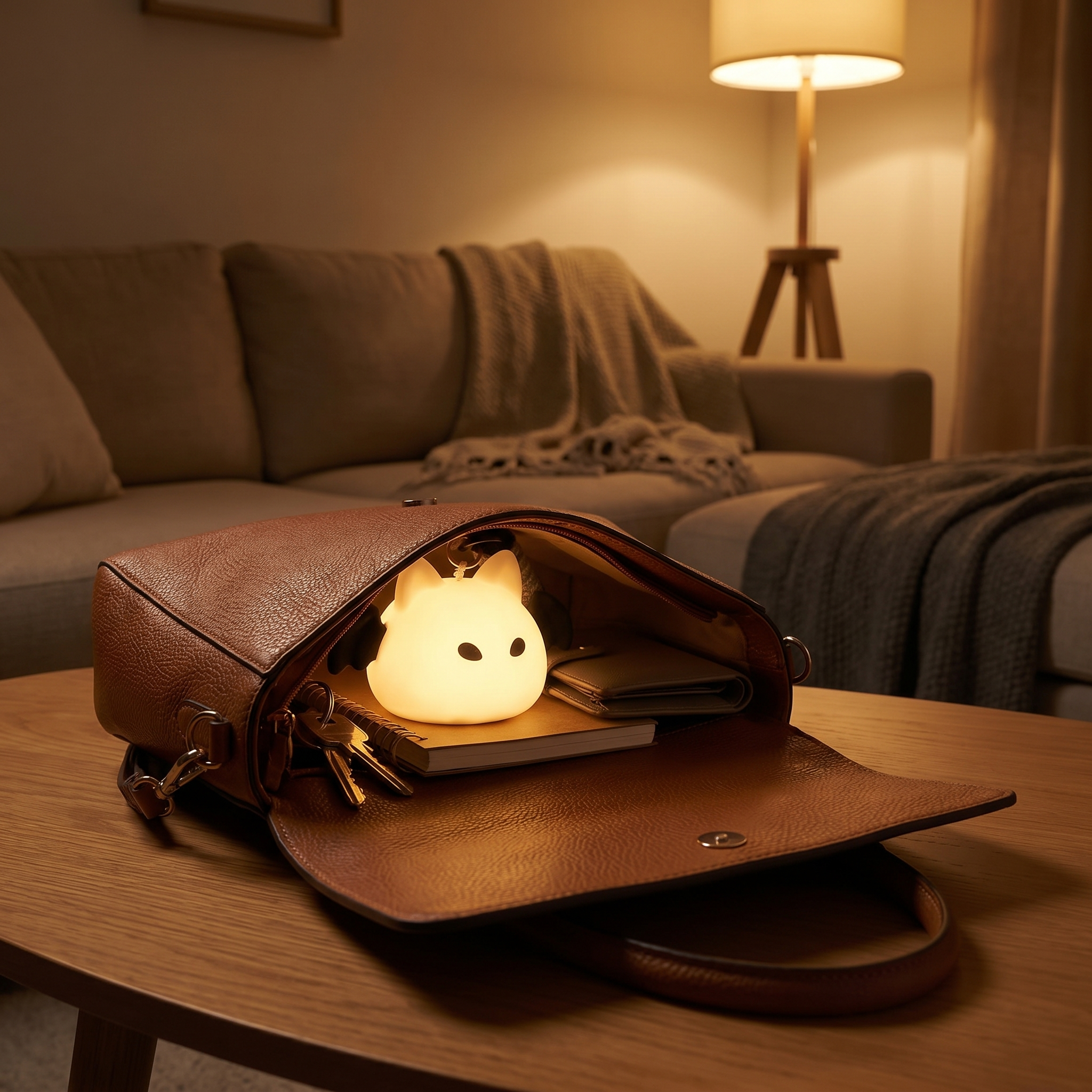 Purse Light, Touch Activated, Auto-Off, ABS, Battery or USB Rechargeable