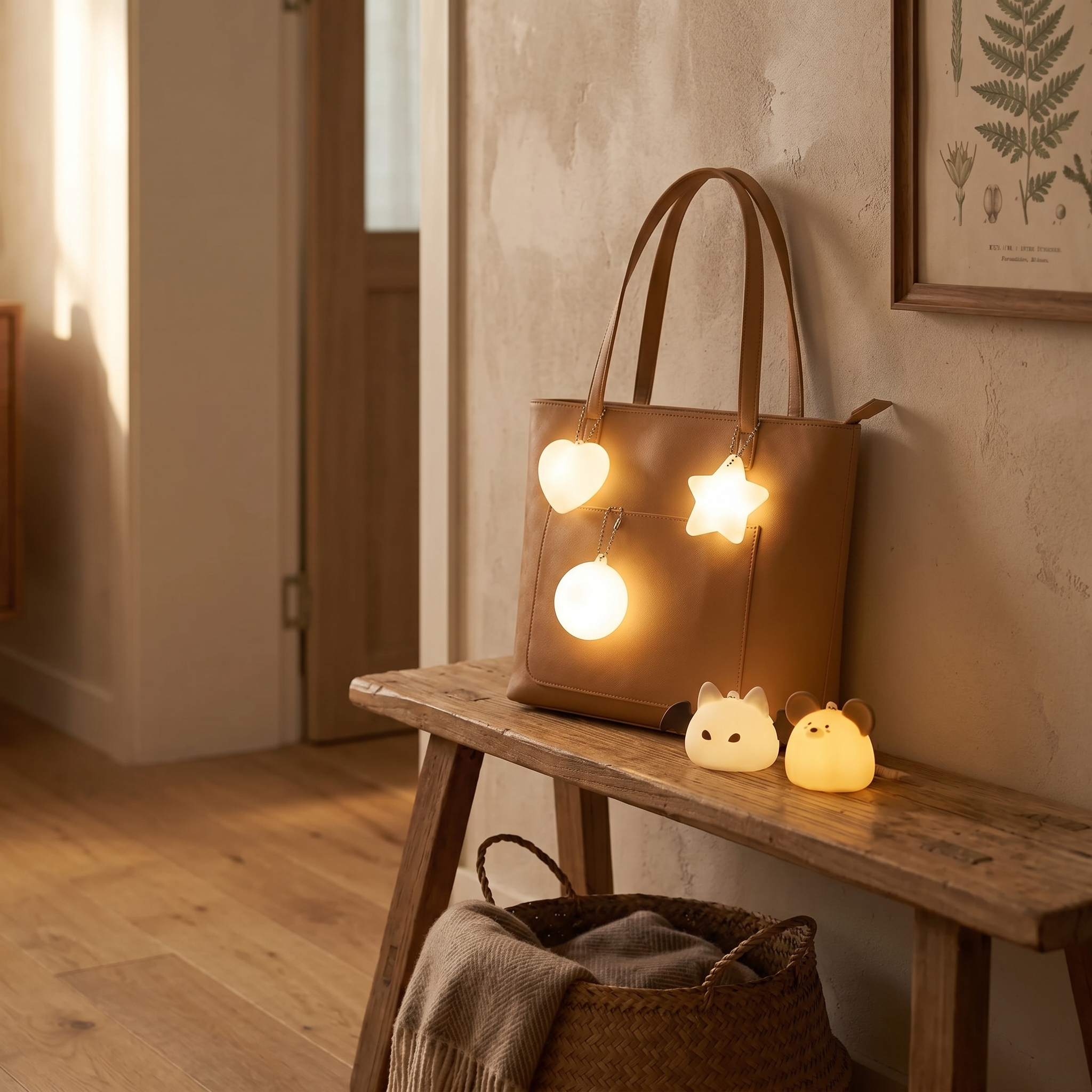 Purse Light, Touch Activated, Auto-Off, ABS, Battery or USB Rechargeable