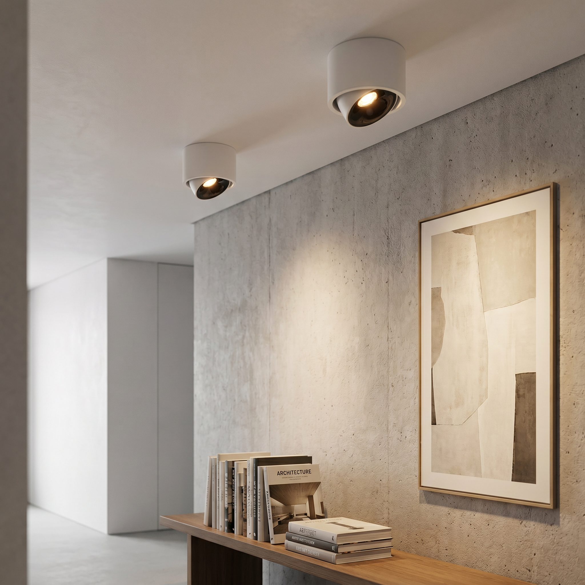 Round LED Flush Mount Spotlight, Aluminum, 7-12W, Four Color Temps