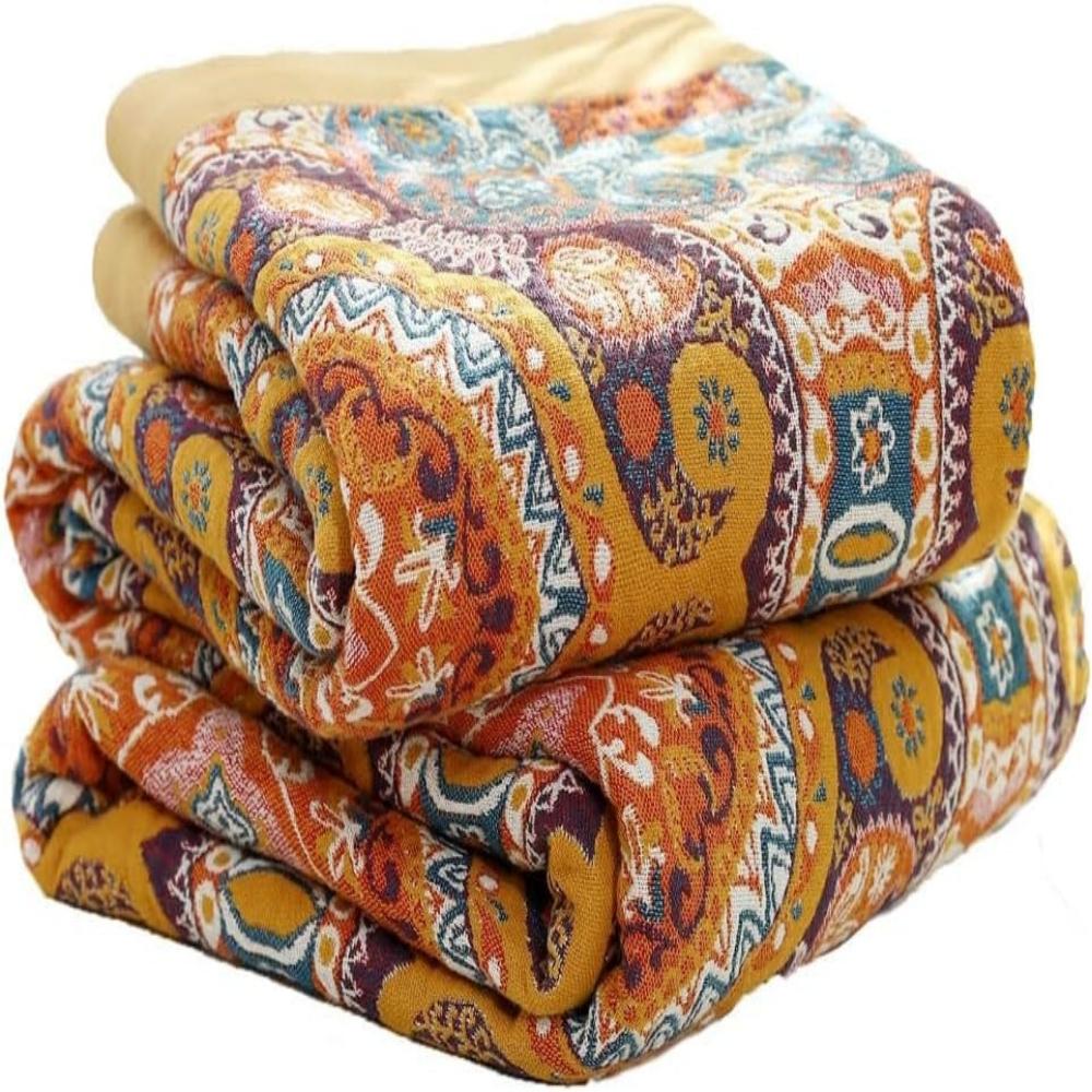 Sunrise Boho Reversible Cooling Blanket, Cotton