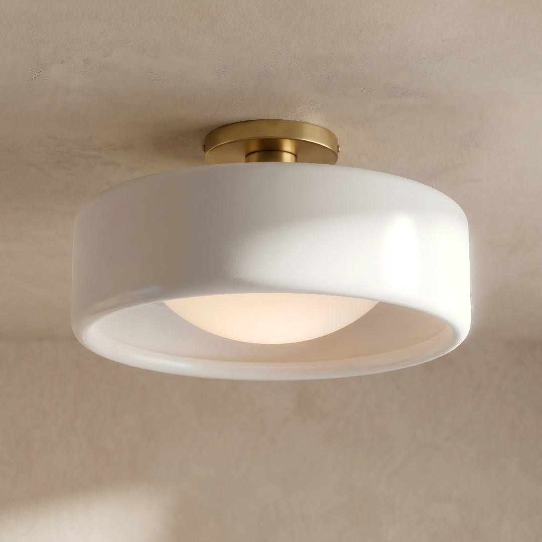 Cerova Porcelain Flush Mount Ceiling Light