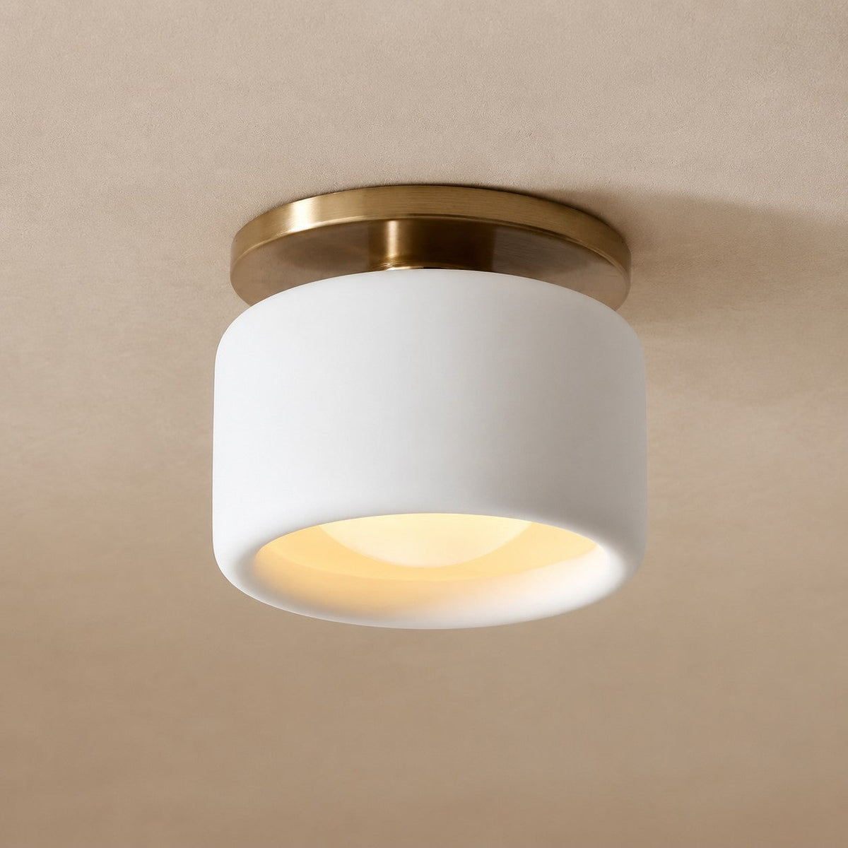Cerova Porcelain Flush Mount Ceiling Light