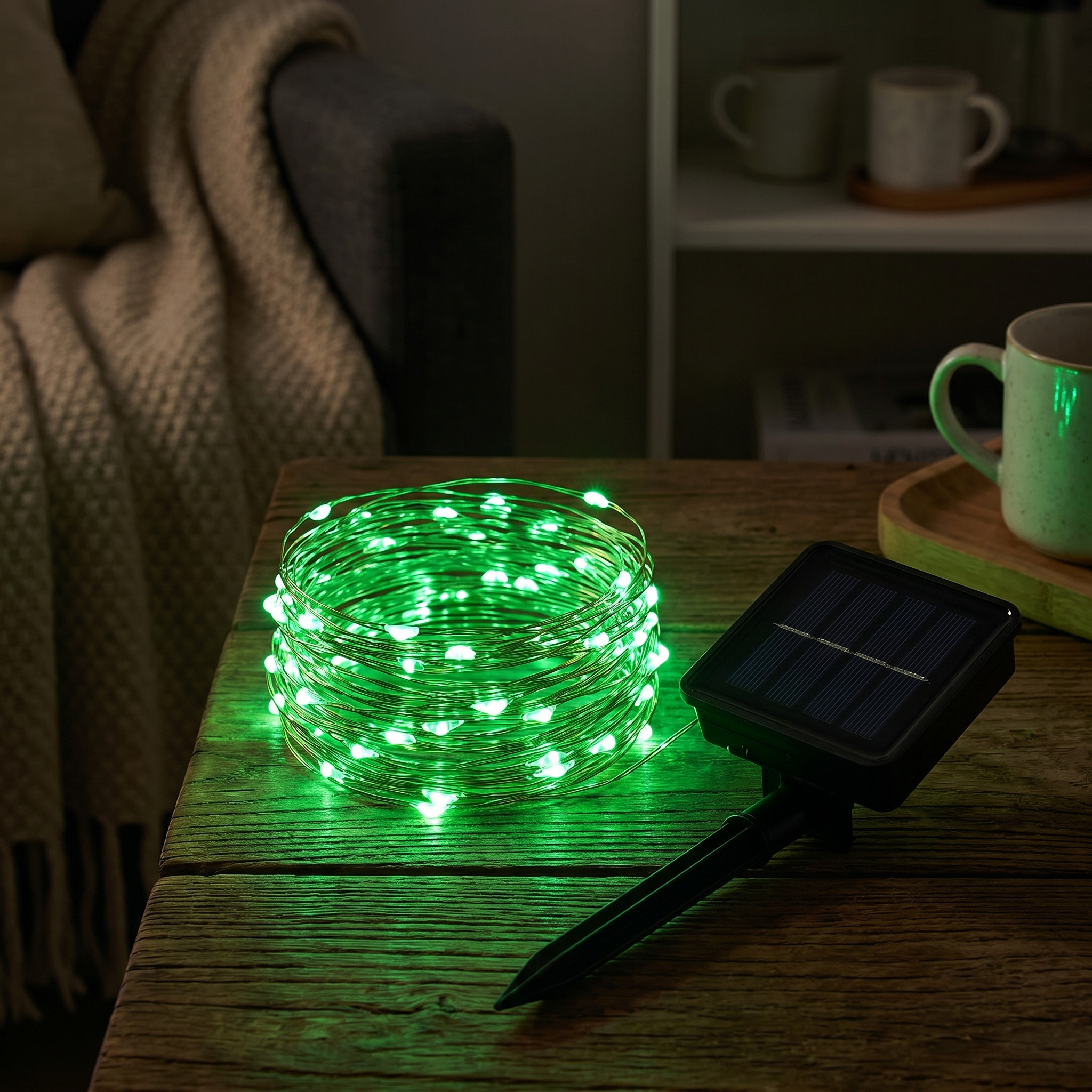 Solar String Fairy Lights, IP65 Waterproof, Copper Wire, 8 Colors