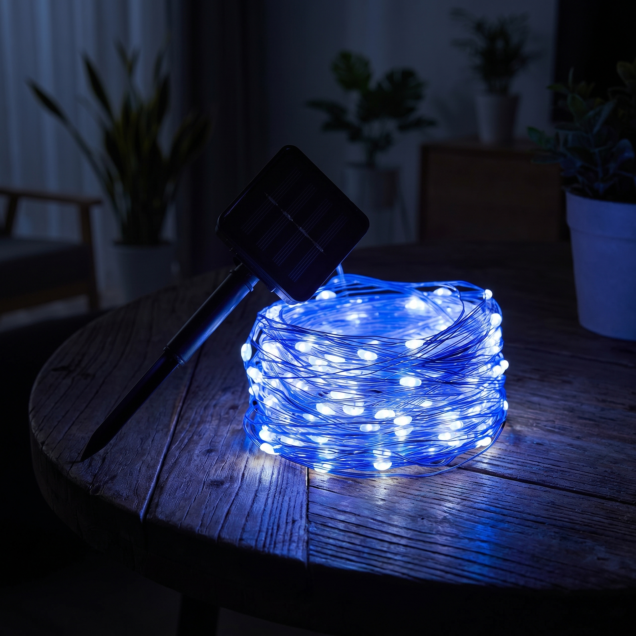Solar String Fairy Lights, IP65 Waterproof, Copper Wire, 8 Colors