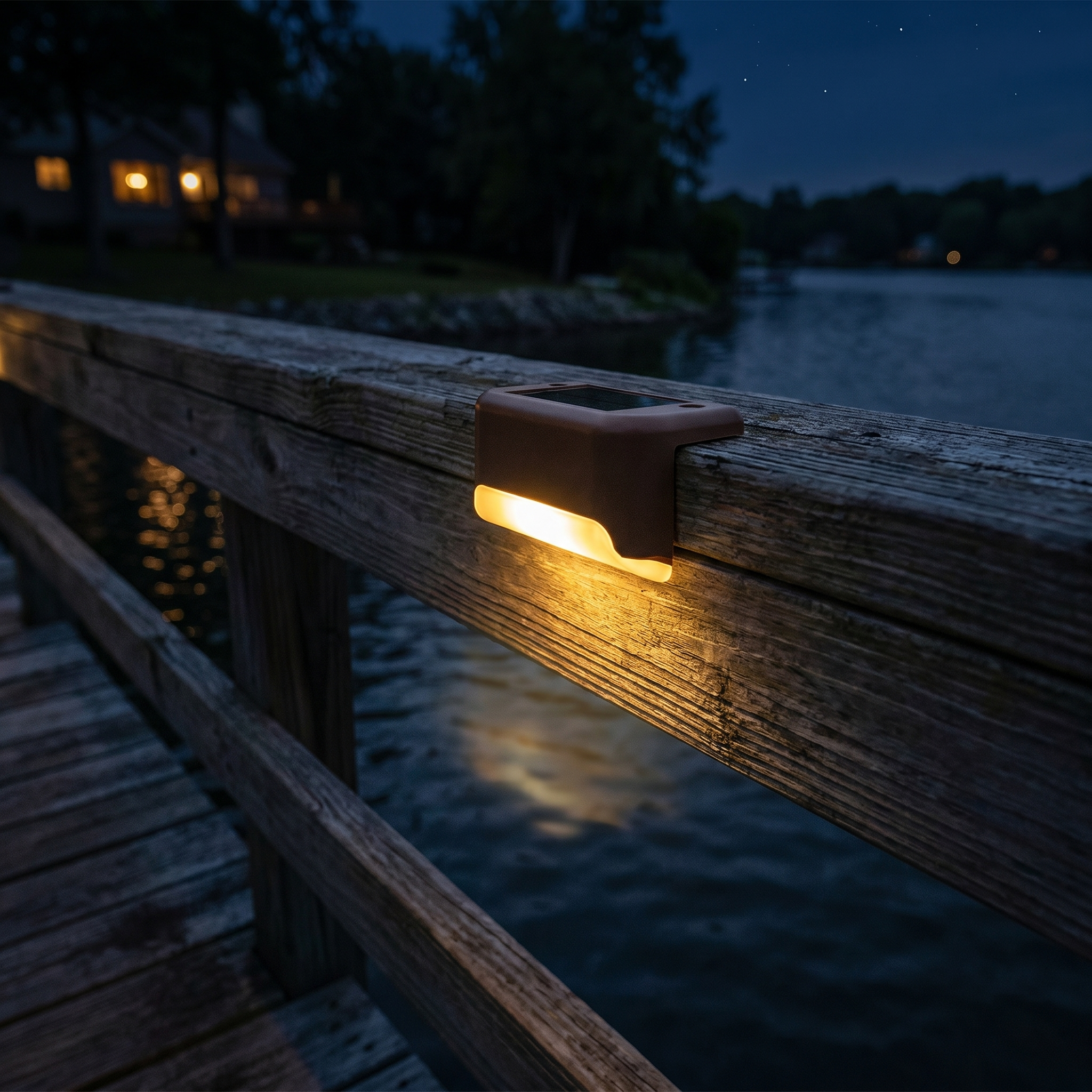 Solar Step Lights, Dusk to Dawn Sensor, IP44 Weatherproof, LED