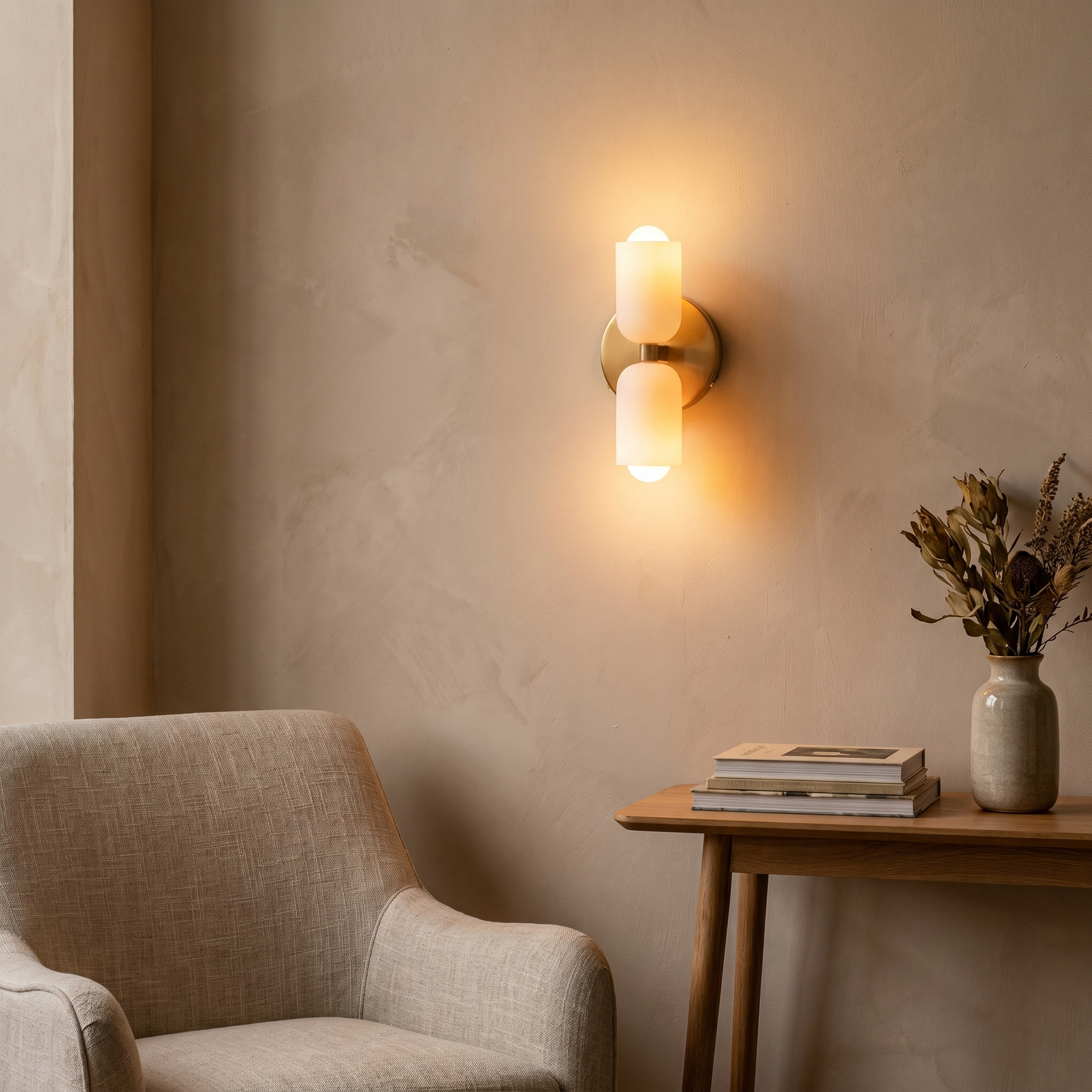 Up Down Wall Light, Metal, E14, Hardwired or Plug In, Six Colors