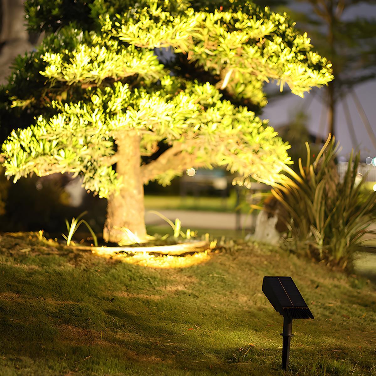 Solar LED Landscape Spot Light, Multi-Zoom, IP65 Waterproof