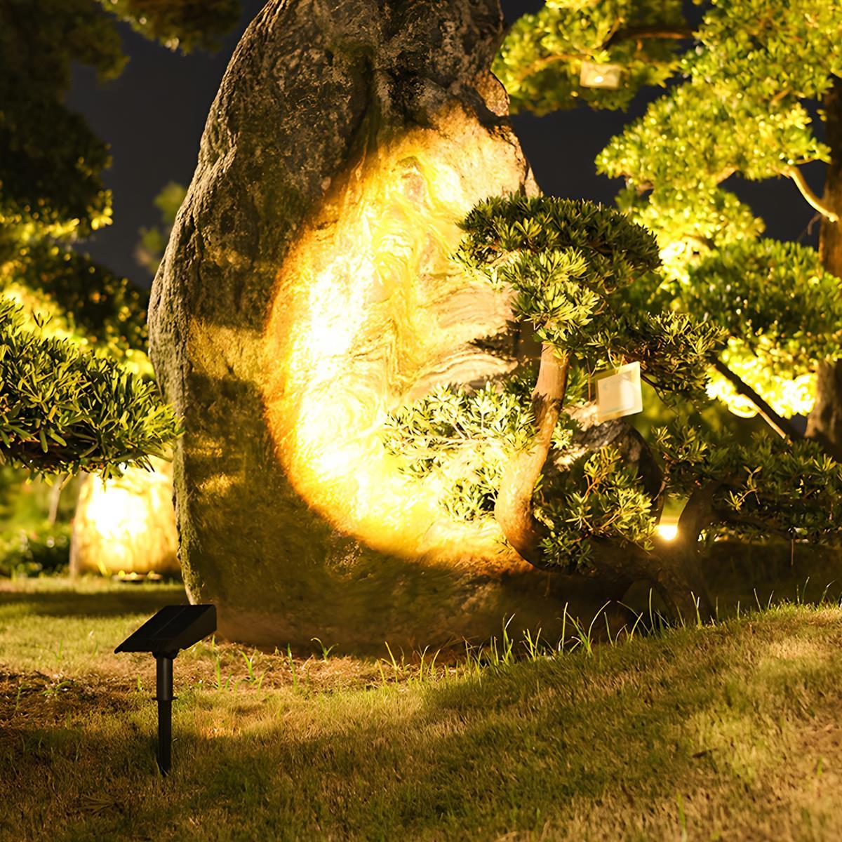 Solar LED Landscape Spot Light, Multi-Zoom, IP65 Waterproof