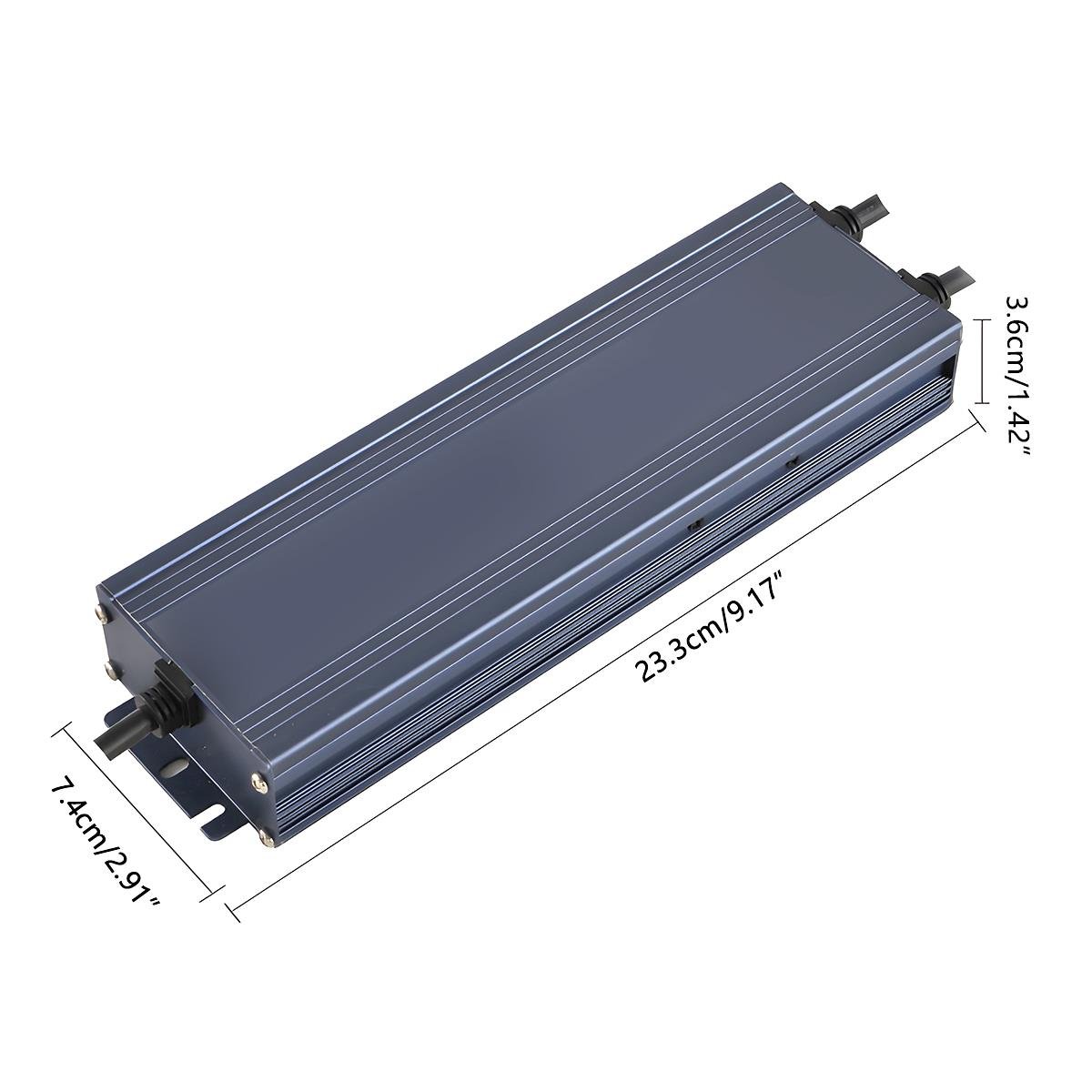 DC 24V Waterproof Power Transformer, IP67, 300W, AC 110V to 220V