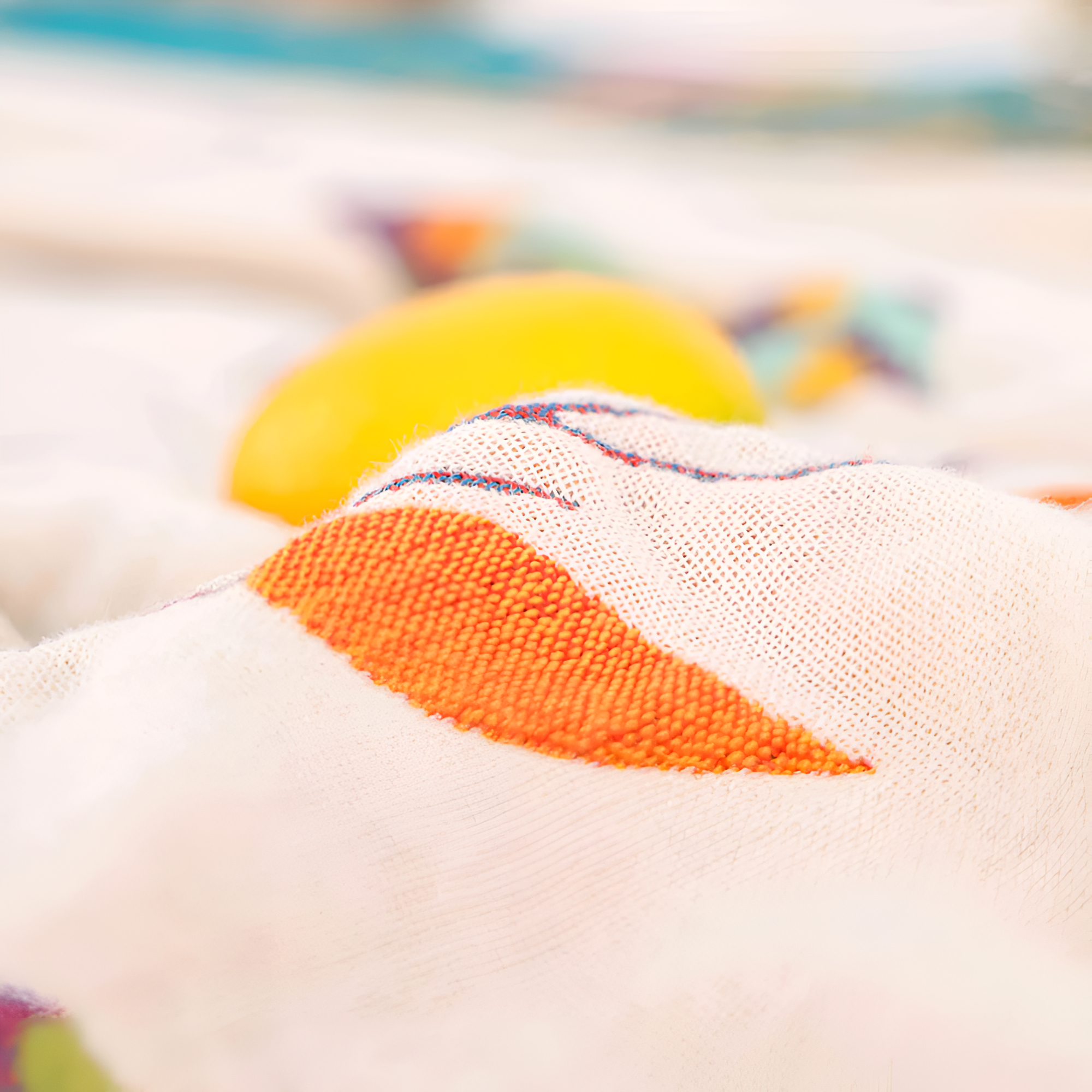 Whimsical Bird Tassel Cotton Blanket, Boho Queen