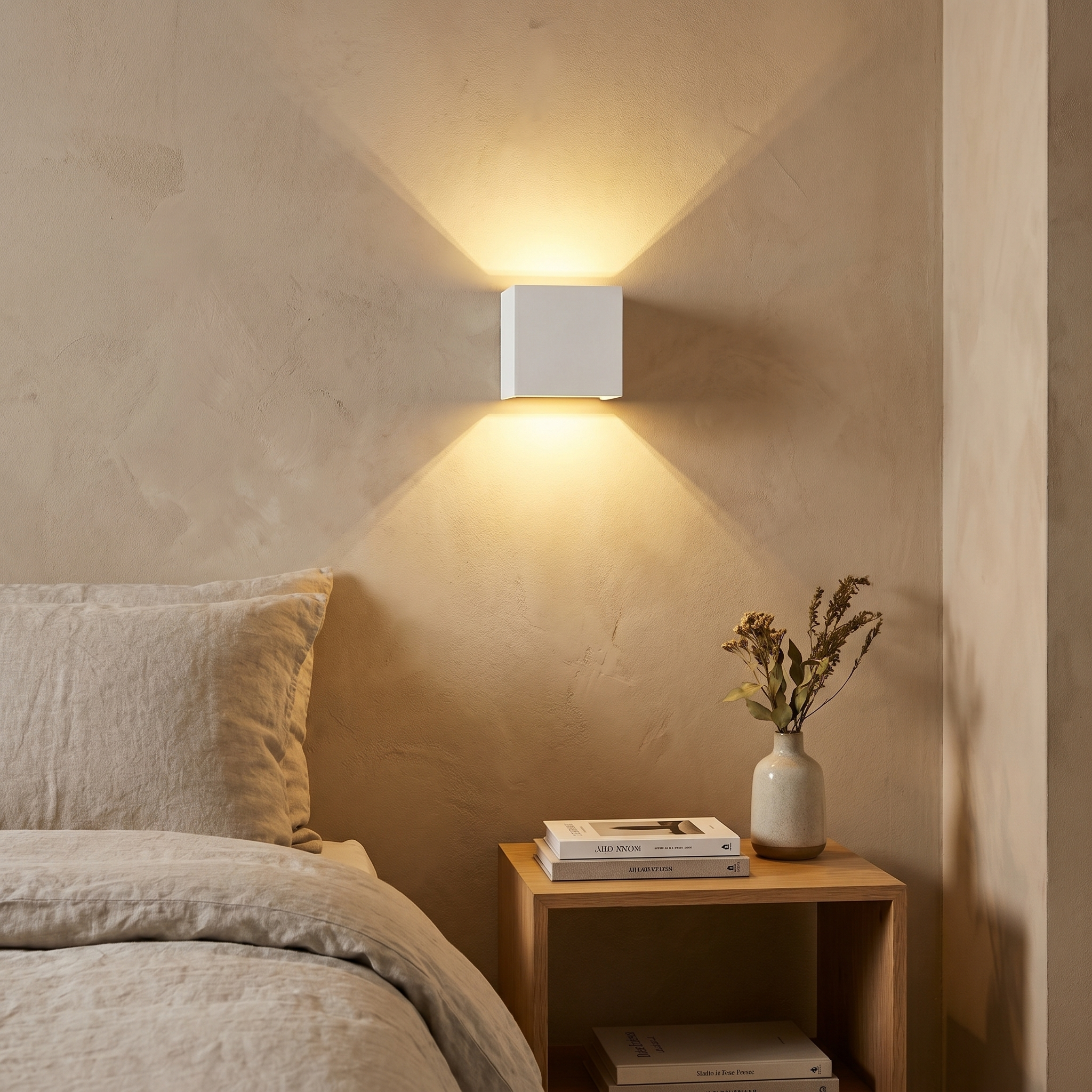 Wall Light, Hardwired LED, Aluminum and Acrylic, Warm or Cool White
