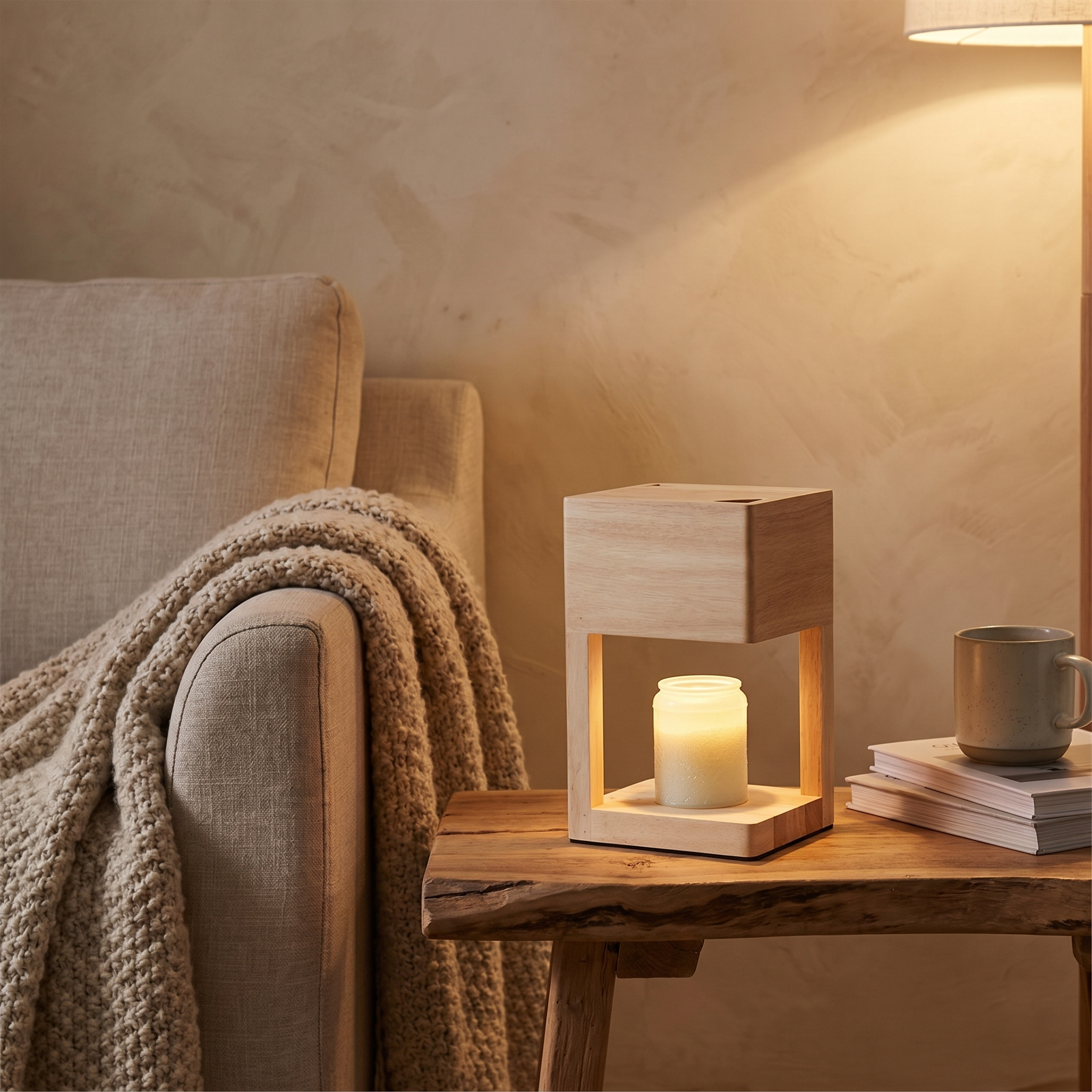 Wren Candle Warmer Table Lamp 02