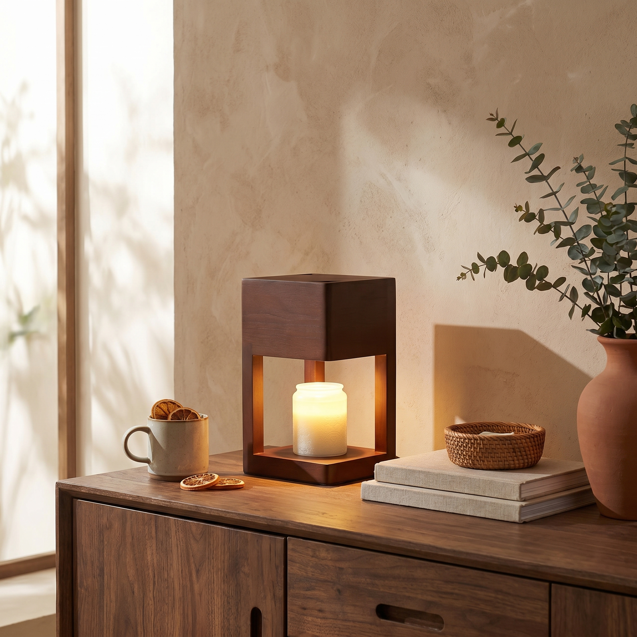 Wren Candle Warmer Table Lamp 04