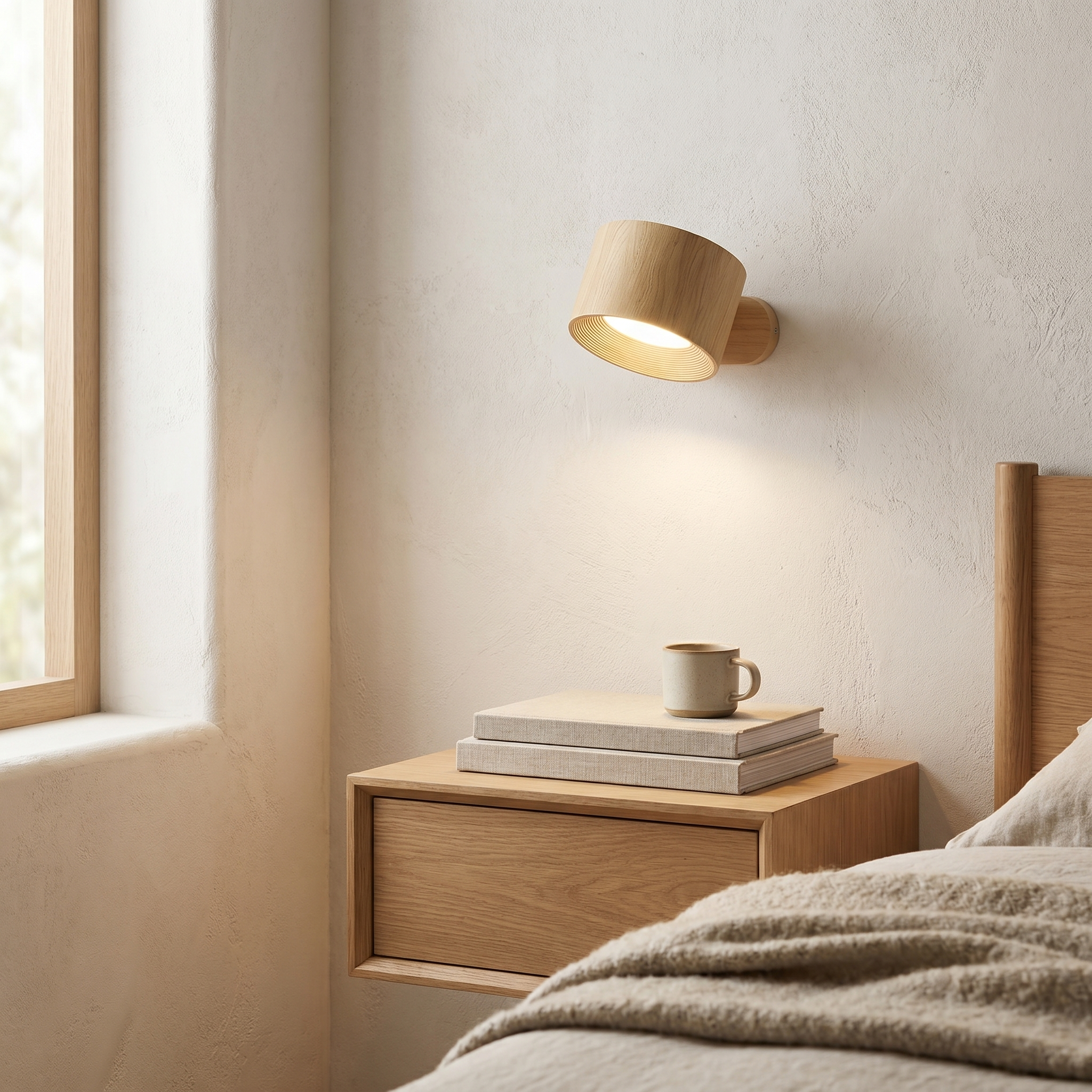 Wireless Rechargeable Touch Lamp, Magnetic Base, 2000mAh, Three Colors